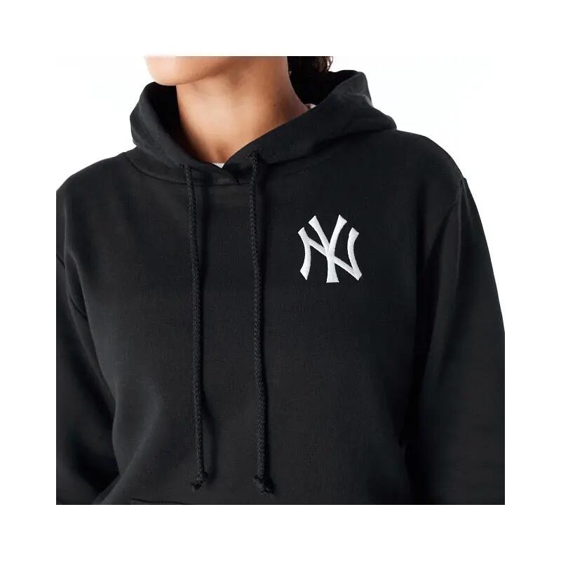 Sudadera New Era MLB LE Hoodie Neyyan negra, algodón, capucha y bolsillo canguro 2/5