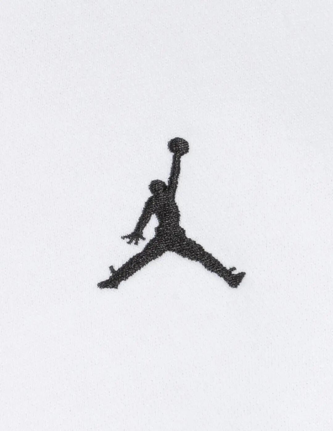 Nike - Sudadera Jordan blanca 95D392-001 3/4