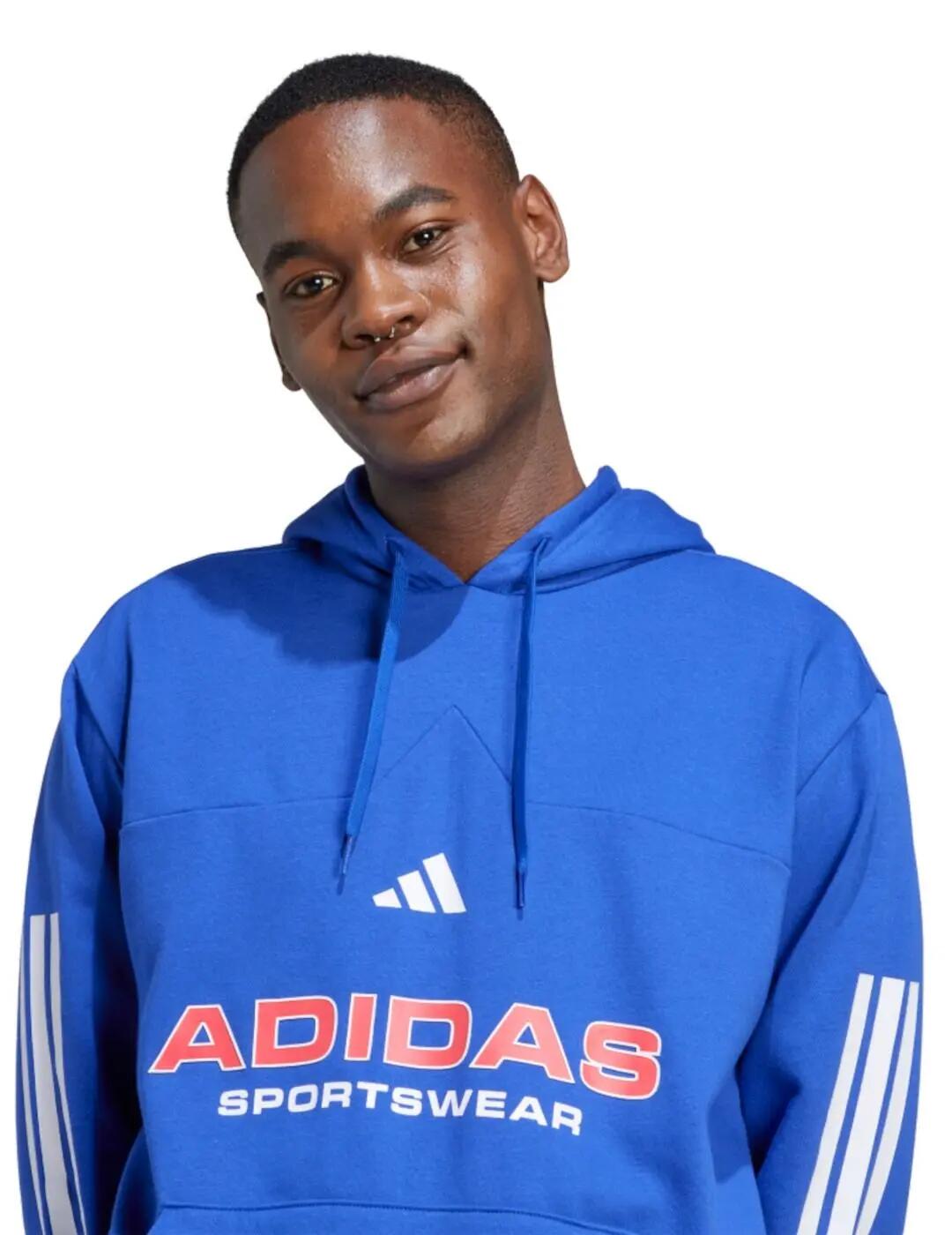 Sudaderas jerseys polares para Hombre Adidas House of tiro Azulón 5/5