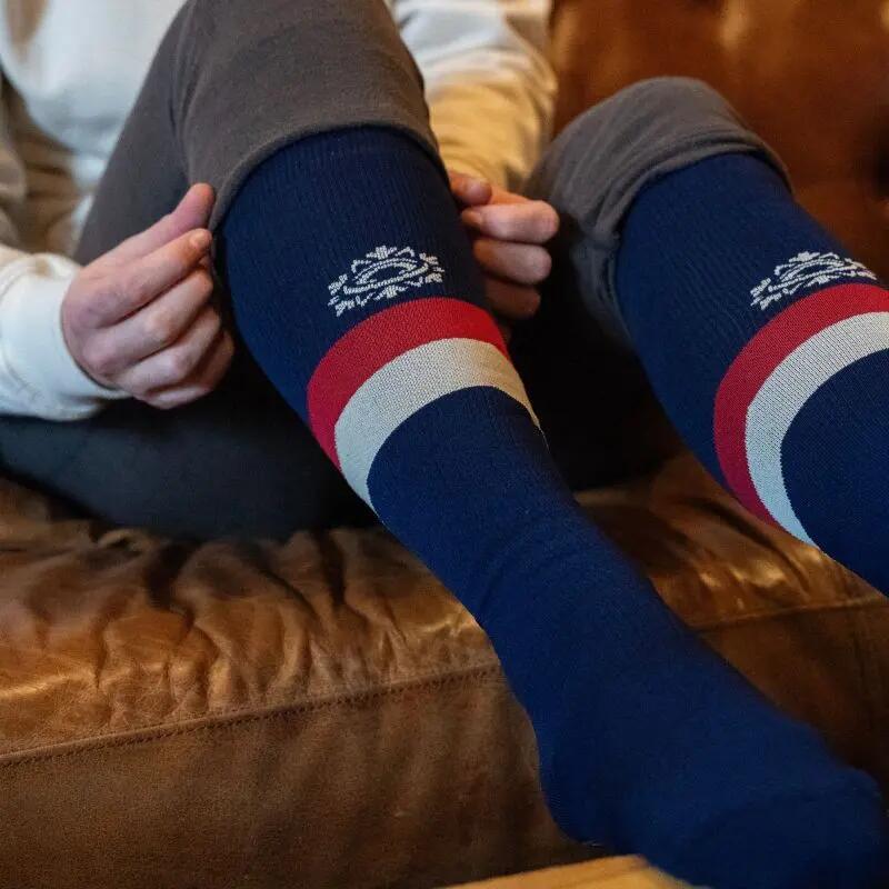 Chaussettes après ski Bleu marine 2/3