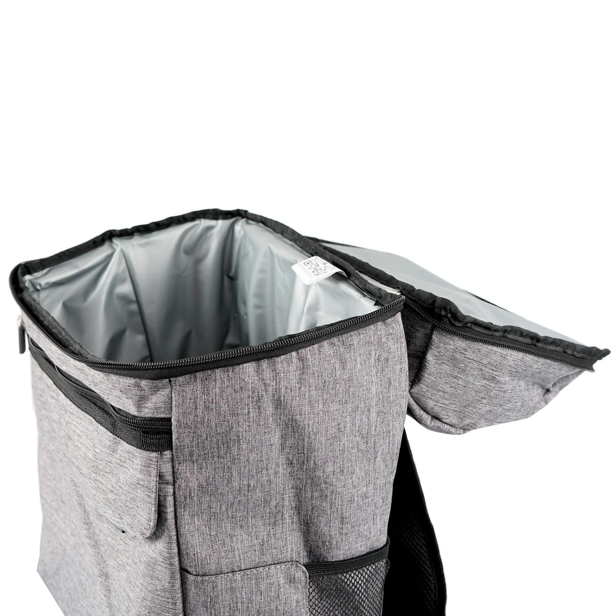 Kühlrucksack 20 Liter grau, leicht und wasserdicht 6/6