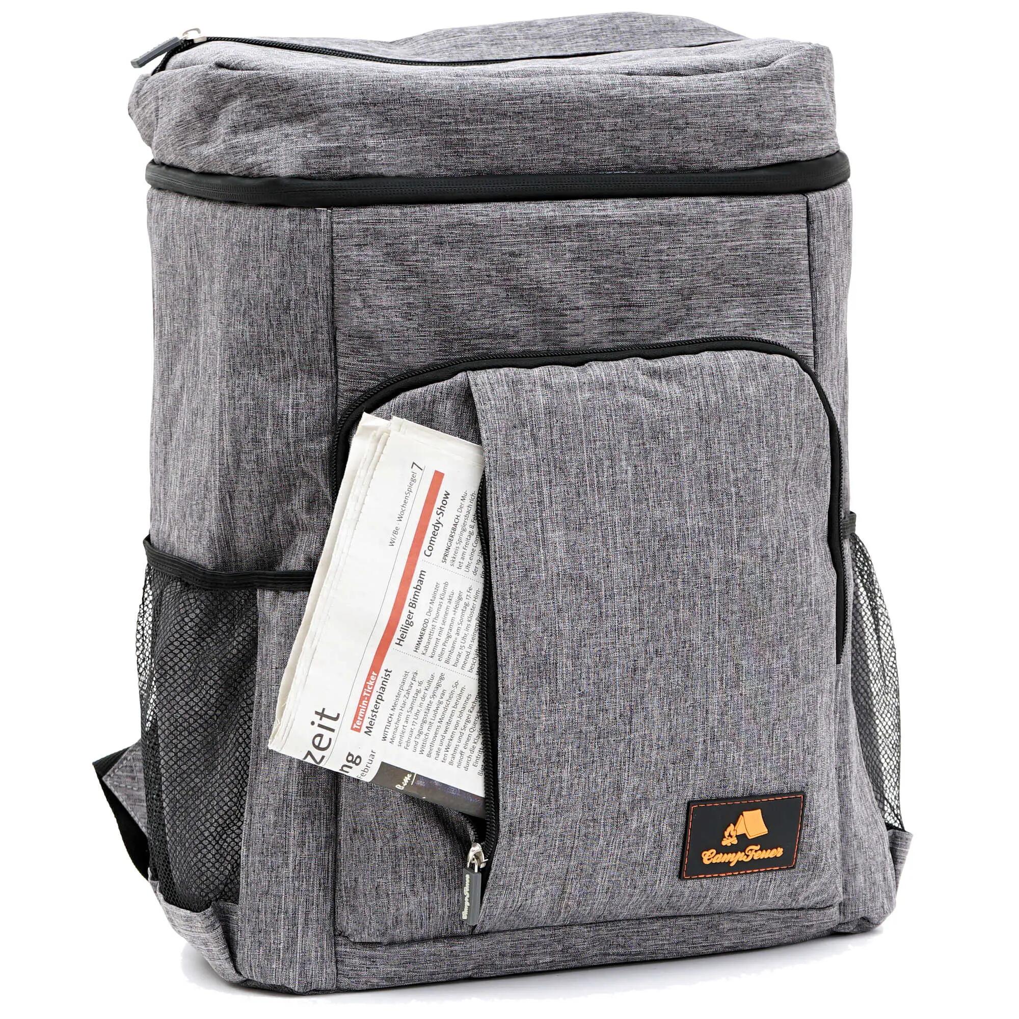 20 Liter Kühlrucksack, grau, leicht und wasserdicht 6/6