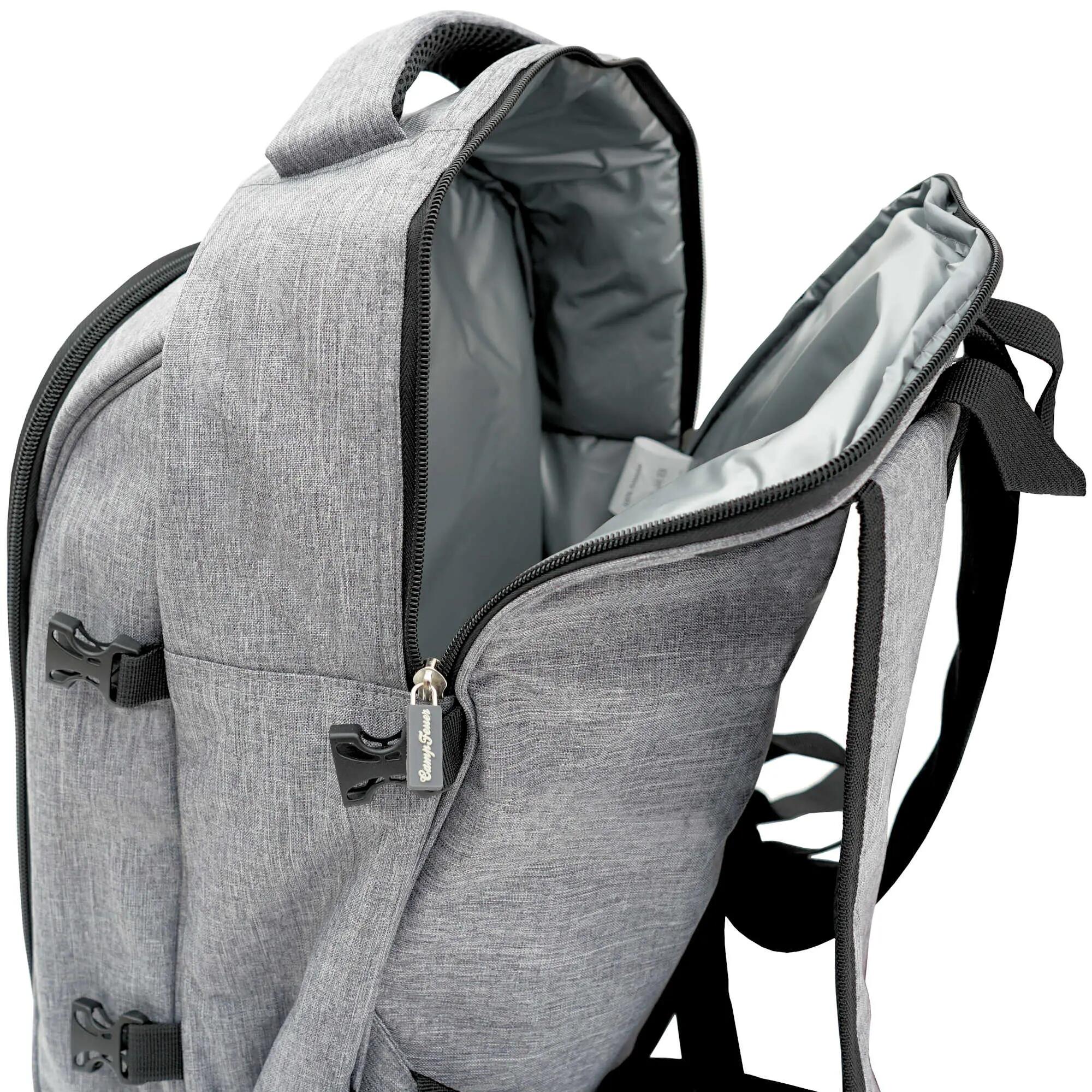 Picknickrucksack 32-teilig, Picknickset für 4 Personen, Grau, Freizeitrucksack 6/6