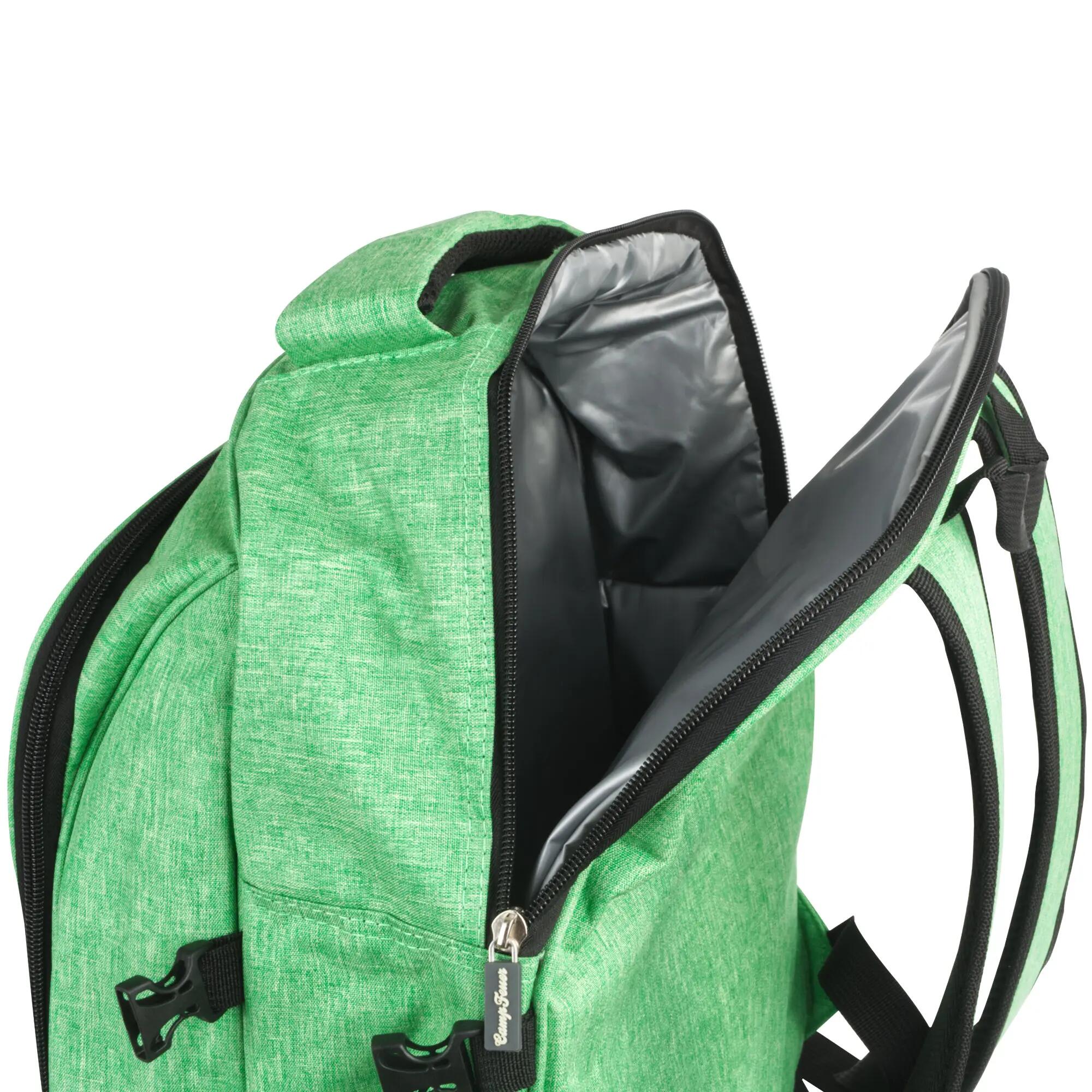 Picknickrucksack 32-teilig, Picknickset für 4 Personen, mintgrün meliert 4/4