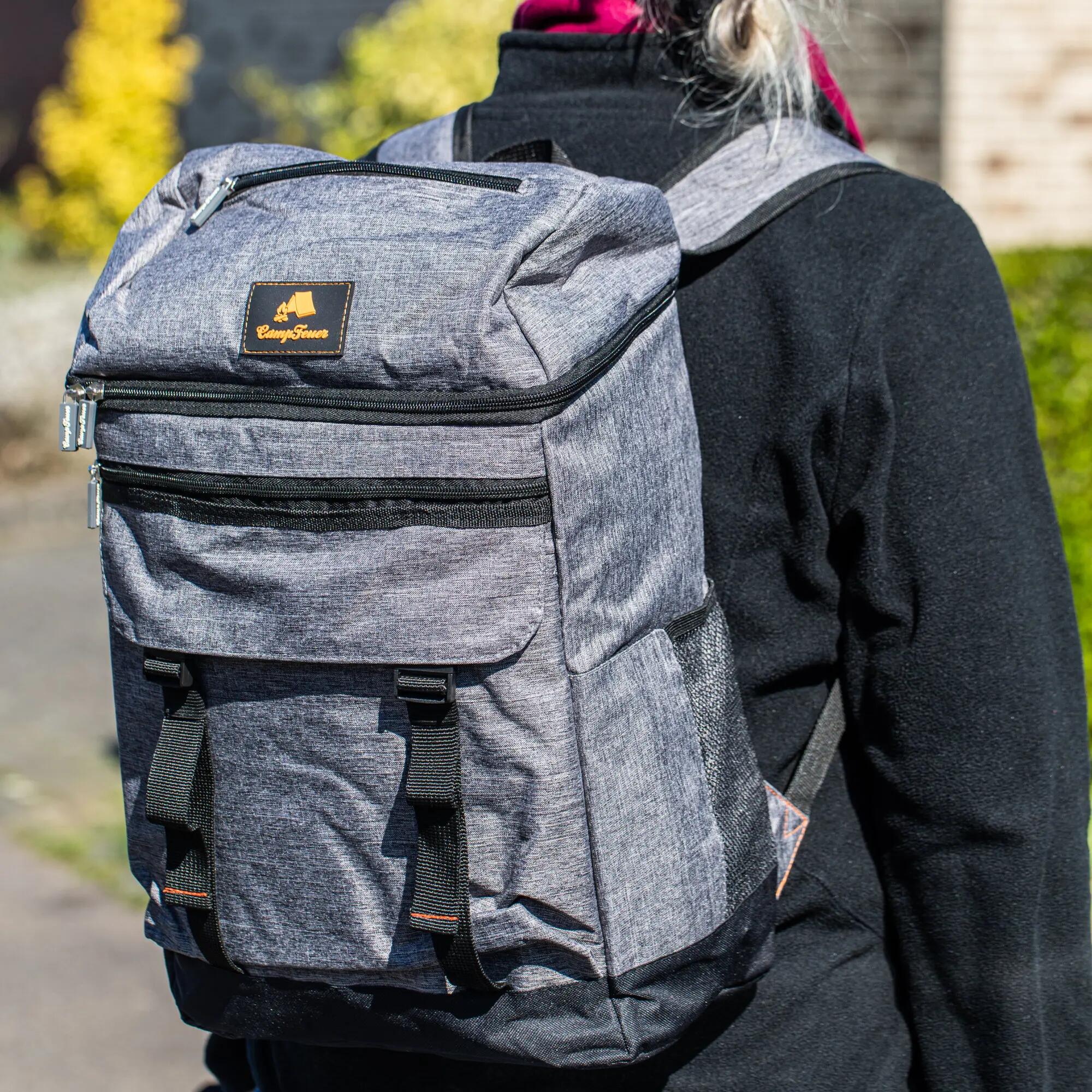 Kühlrucksack 20 Liter grau, leicht und wasserdicht 3/6