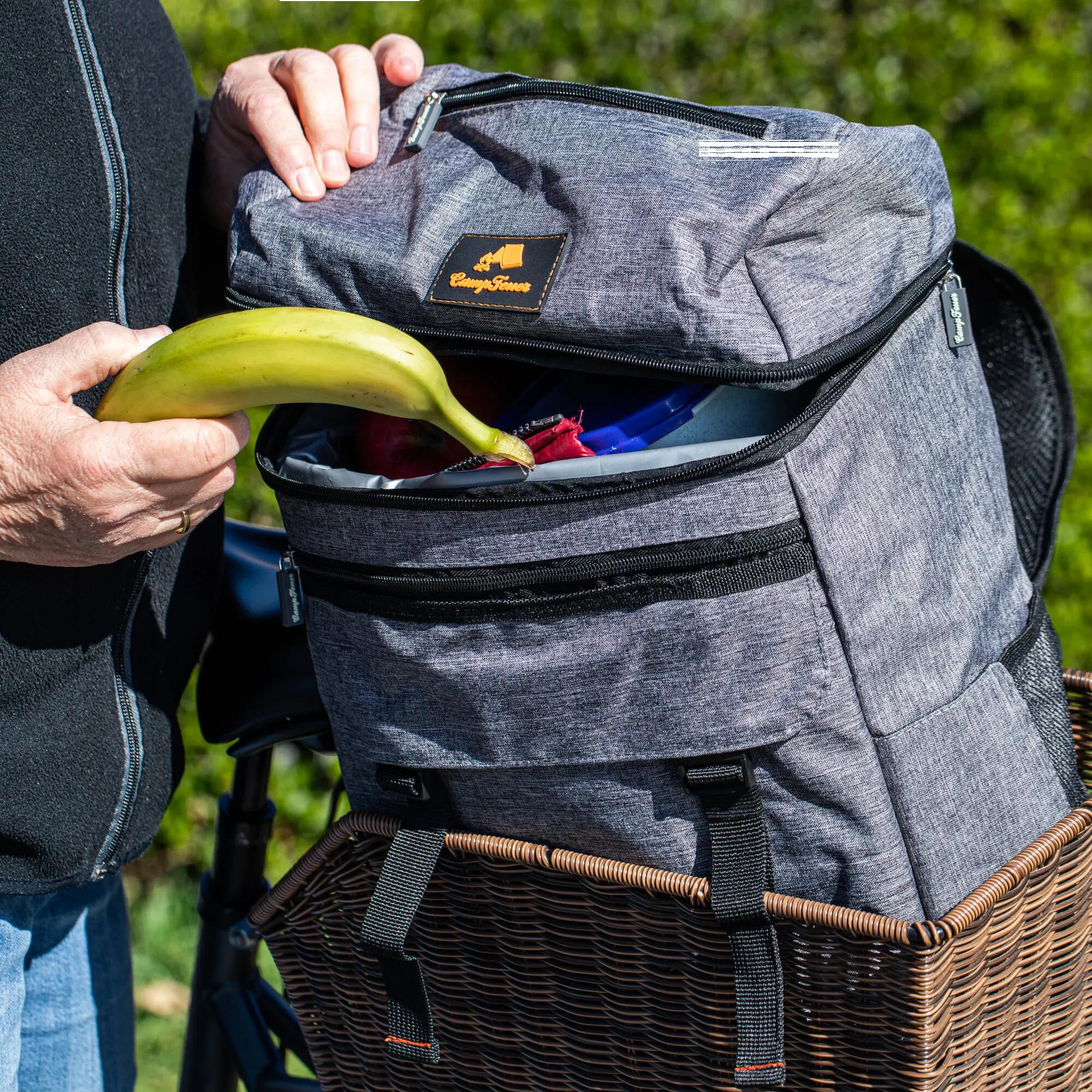 Kühlrucksack 20 Liter grau, leicht und wasserdicht 2/6