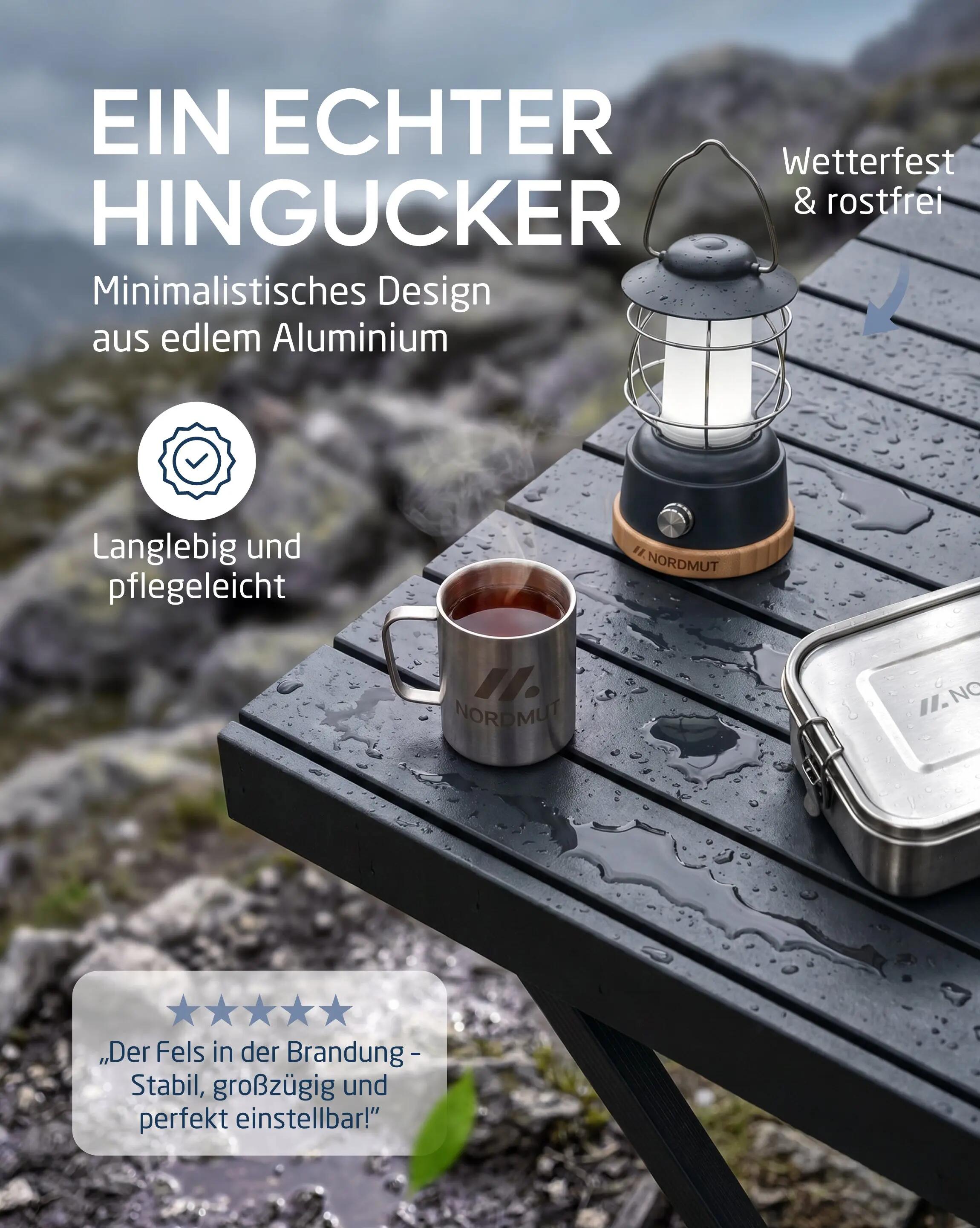 Camping Tisch klappbar 70 x 70 cm höhenverstellbar Aluminium bis 50 kg Talkku 7/7