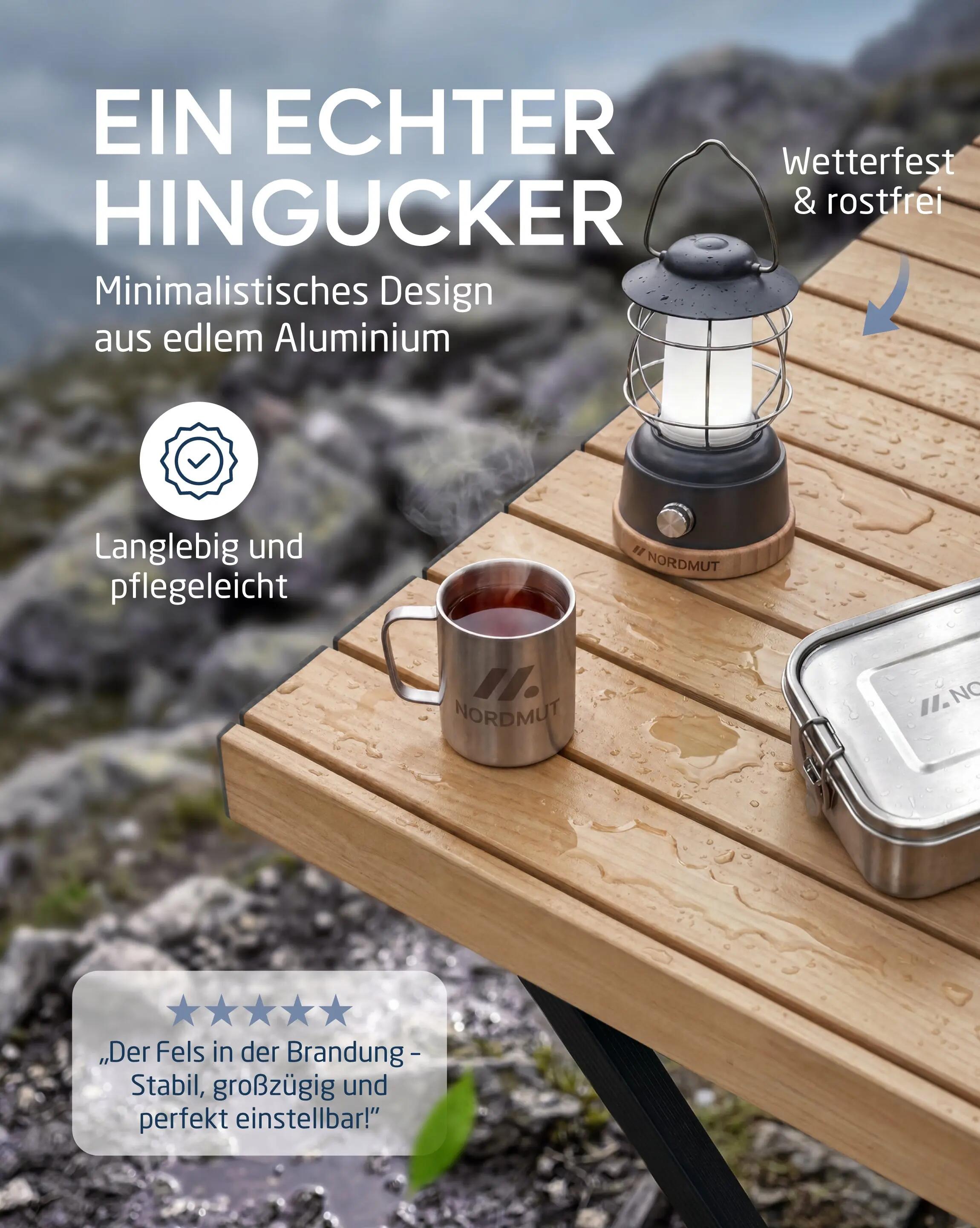 Camping Tisch klappbar 110 x 70 cm höhenverstellbar Aluminium bis 50 kg Talkku 7/7
