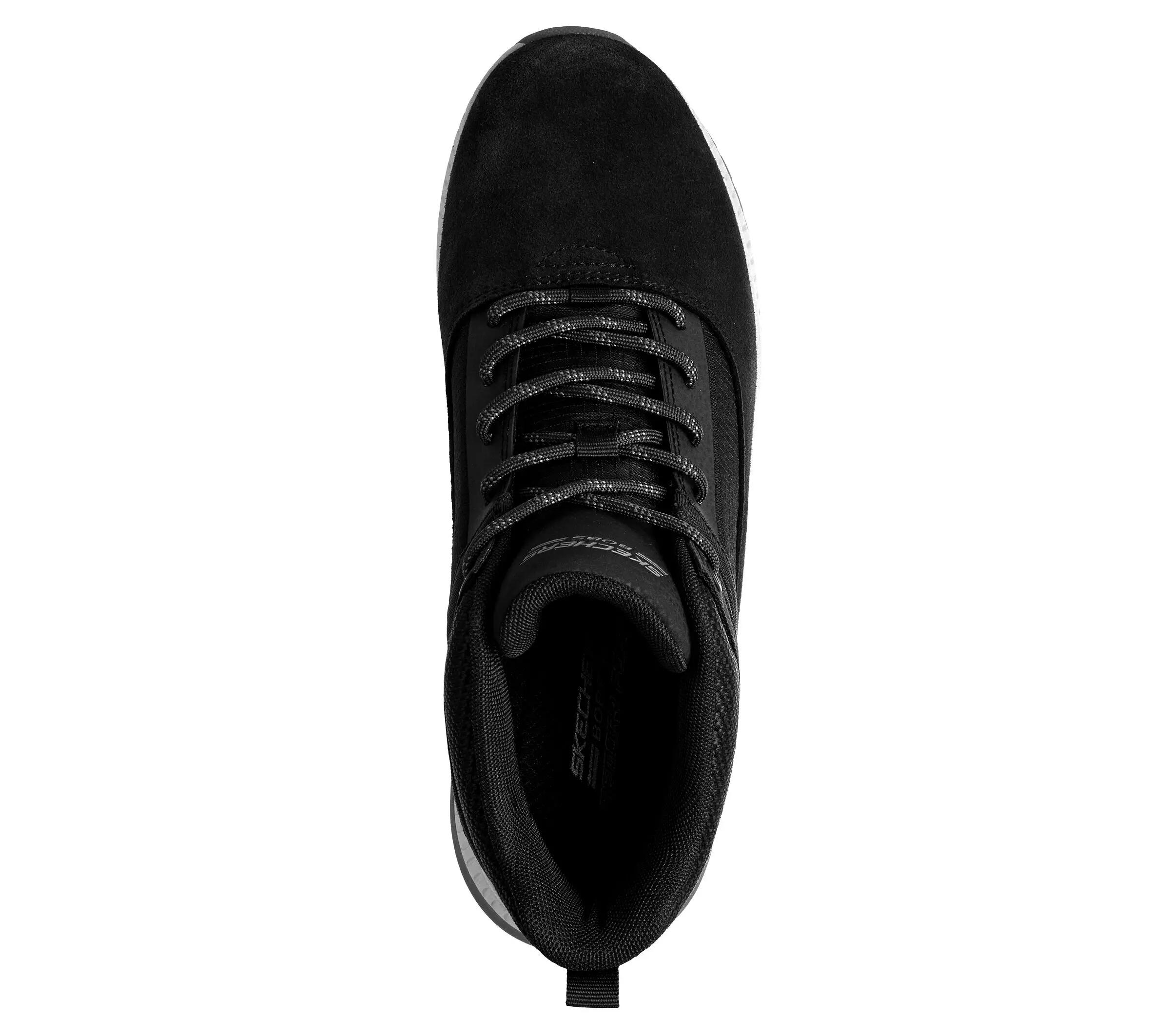 Skechers BOBS Squad 4 Urban Ridge Sneaker Slip Ins Schwarz 3/4