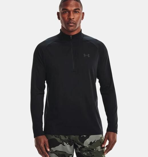 Haut d'entraînement Under Armour Tech 1/2 Zip noir polyester