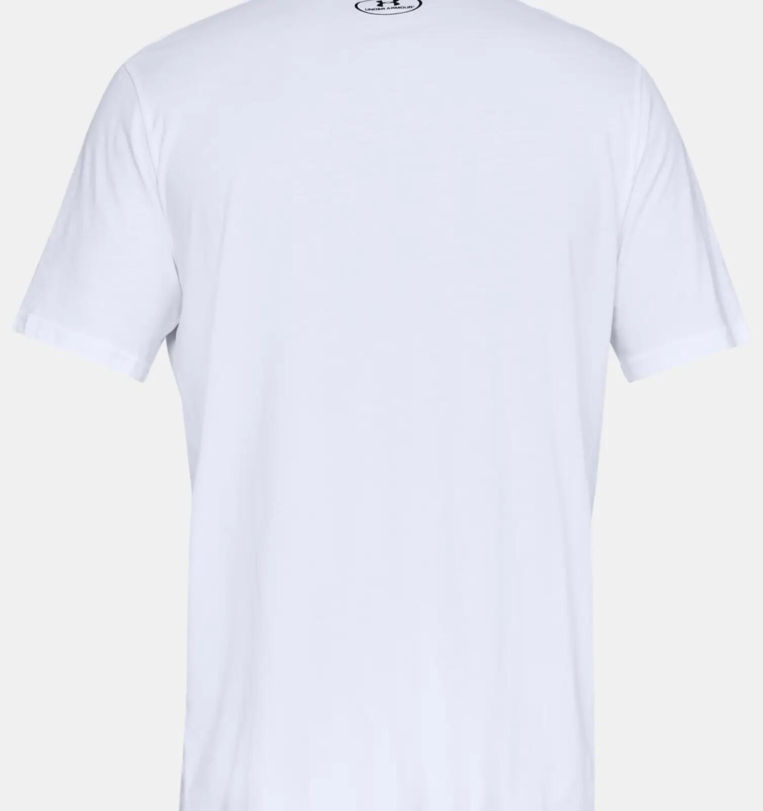 T-shirt Under Armour Sportstyle Left Chest blanc clair 60/40 5/7