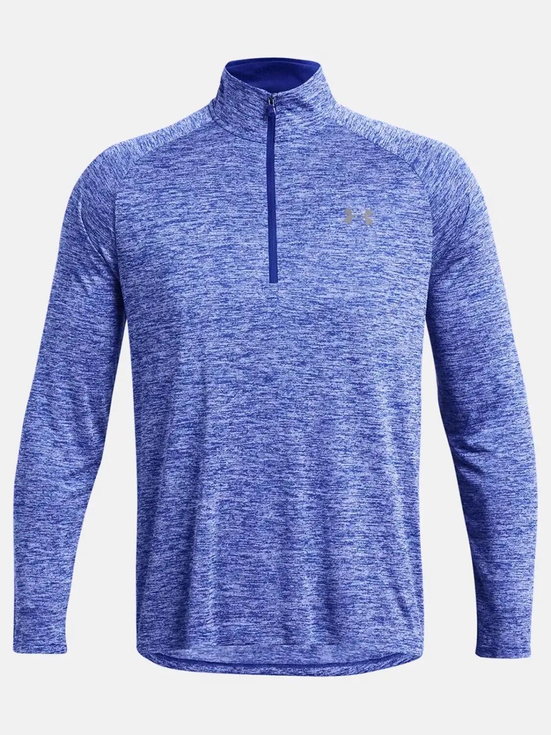 Maglia Tecnica Mezza Cerniera Uomo Under Armour 2.0 Blu Reale 2/7