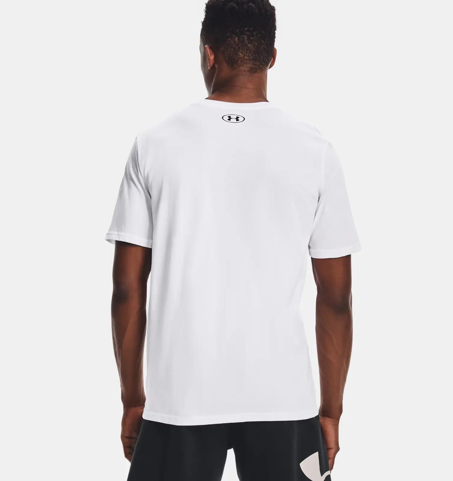 T-shirt Under Armour Sportstyle Left Chest blanc clair 60/40 4/7