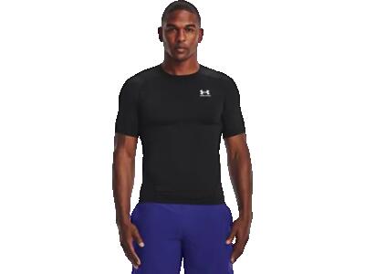 Heren heatgear training tshirt (kasteel rots/wit)