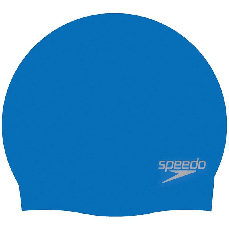 Speedo Bonnet en Silicone Moulé Bleu Néon