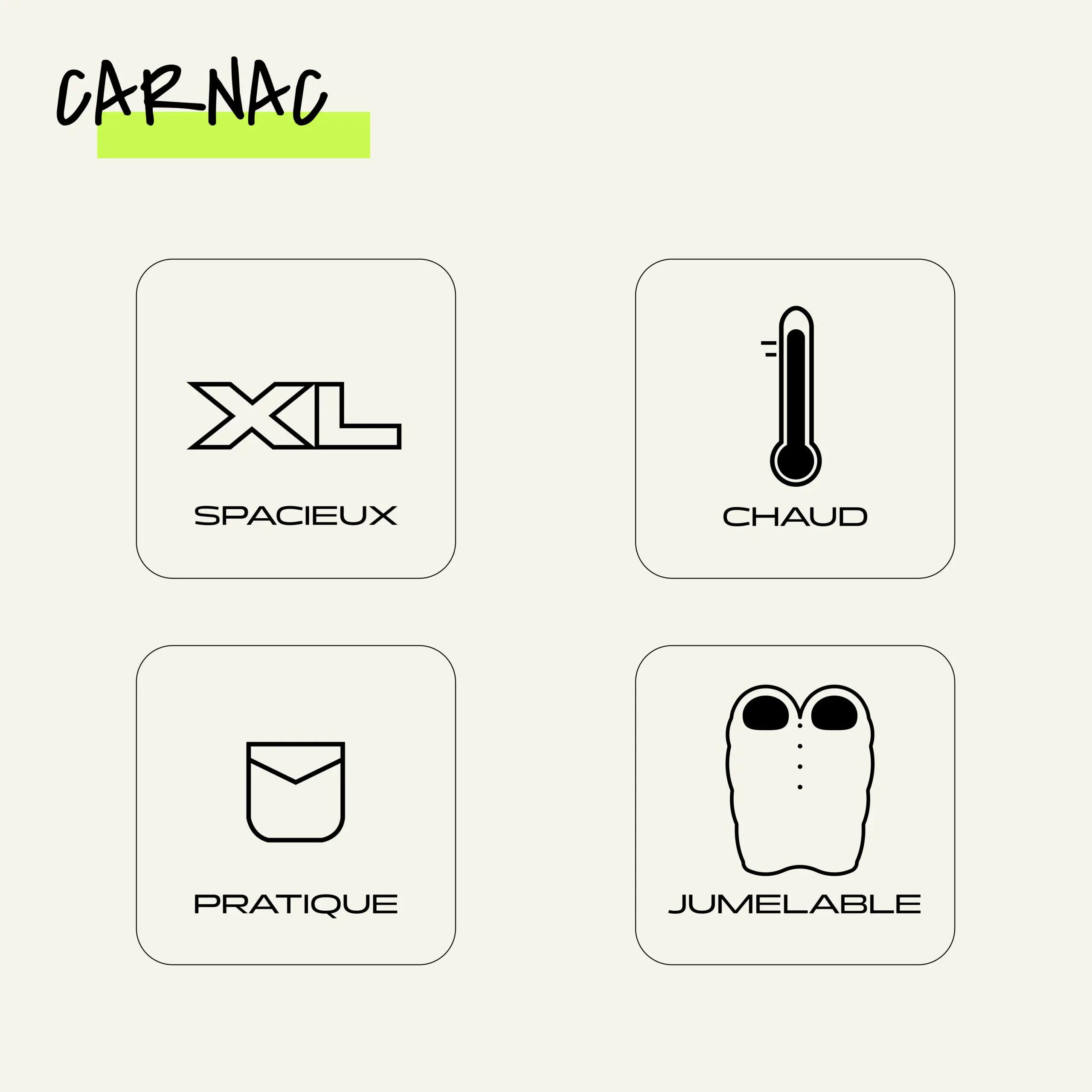 Carnac" sleeping bag Wilsa 6/8