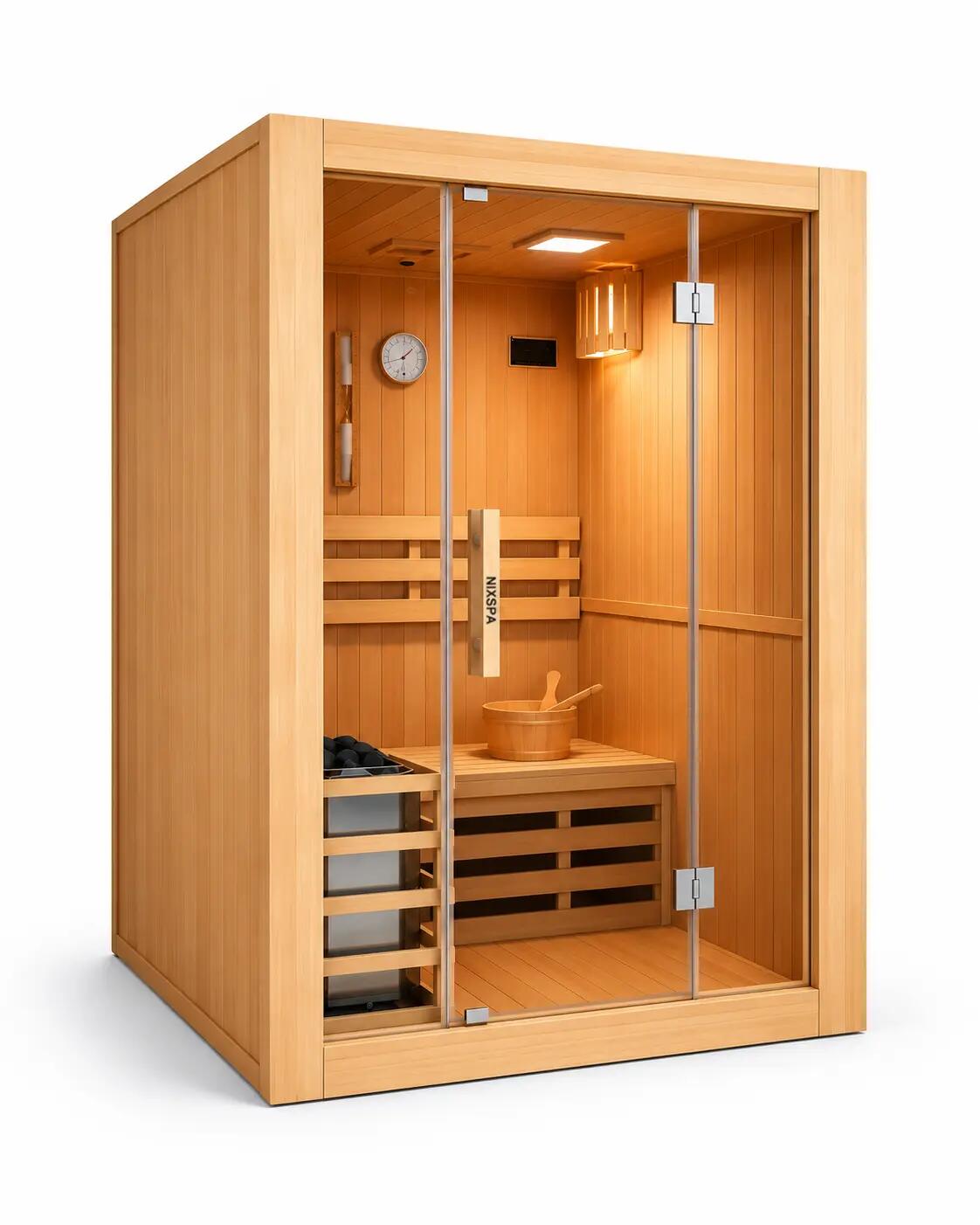 Sauna finlandais pour la maison 3 personnes 1/9