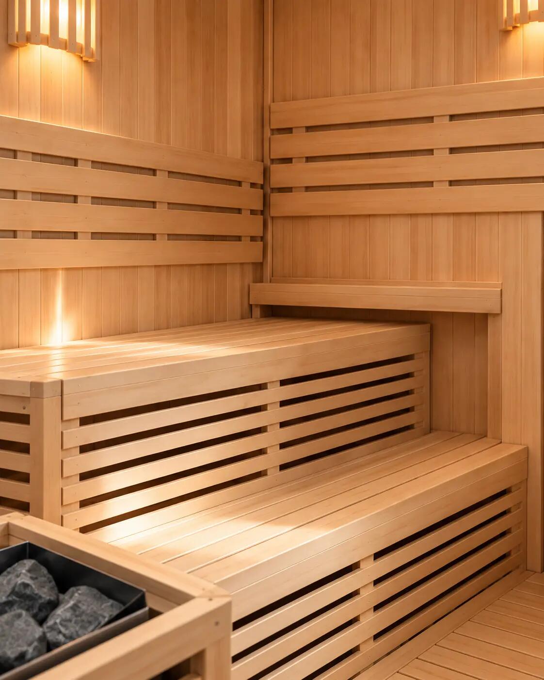 Sauna finlandais d’angle pour la maison 4-5 personnes 9/9