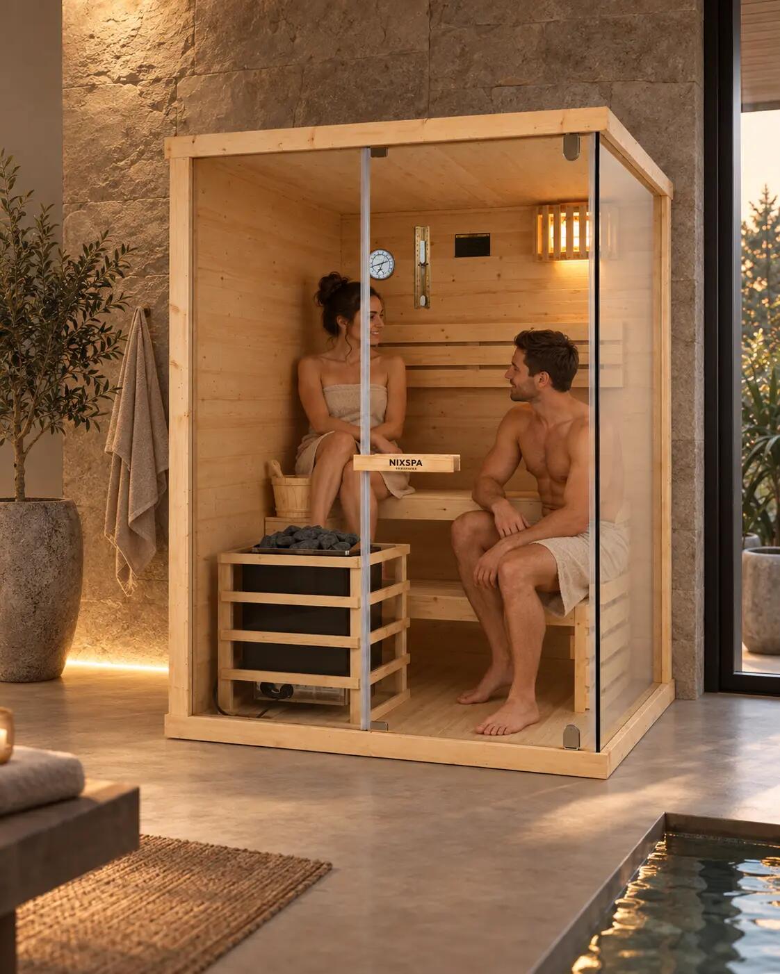 Sauna finlandais pour la maison 2 personnes 5/9