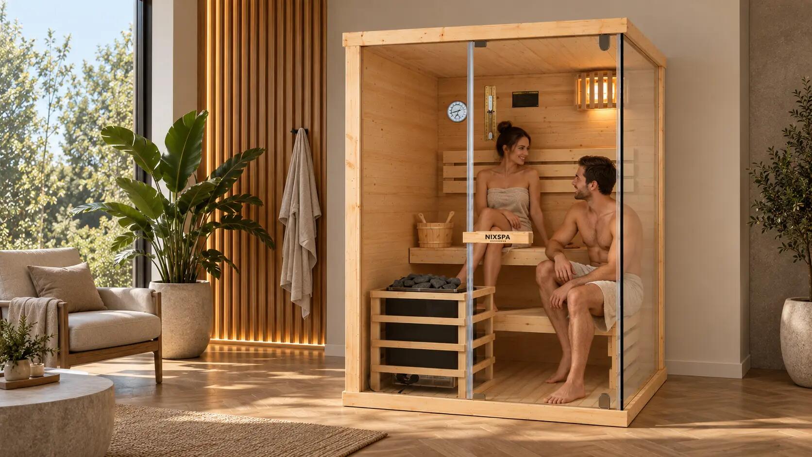Sauna finlandais pour la maison 2 personnes 4/9