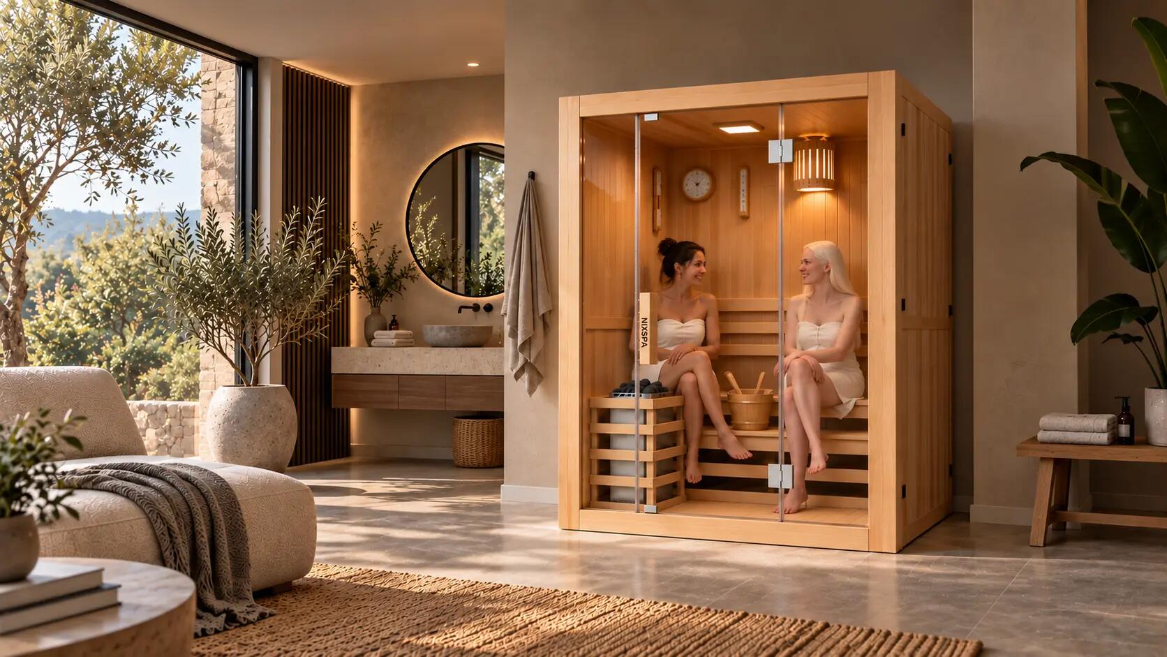 Sauna finlandais pour la maison 3 personnes 4/9