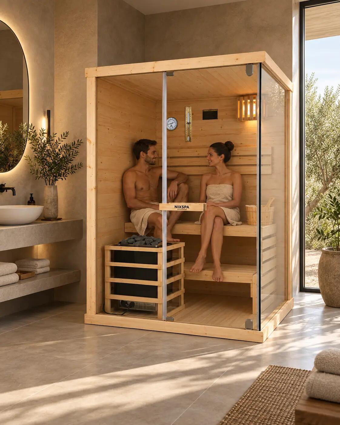 Sauna finlandais pour la maison 2 personnes 3/9