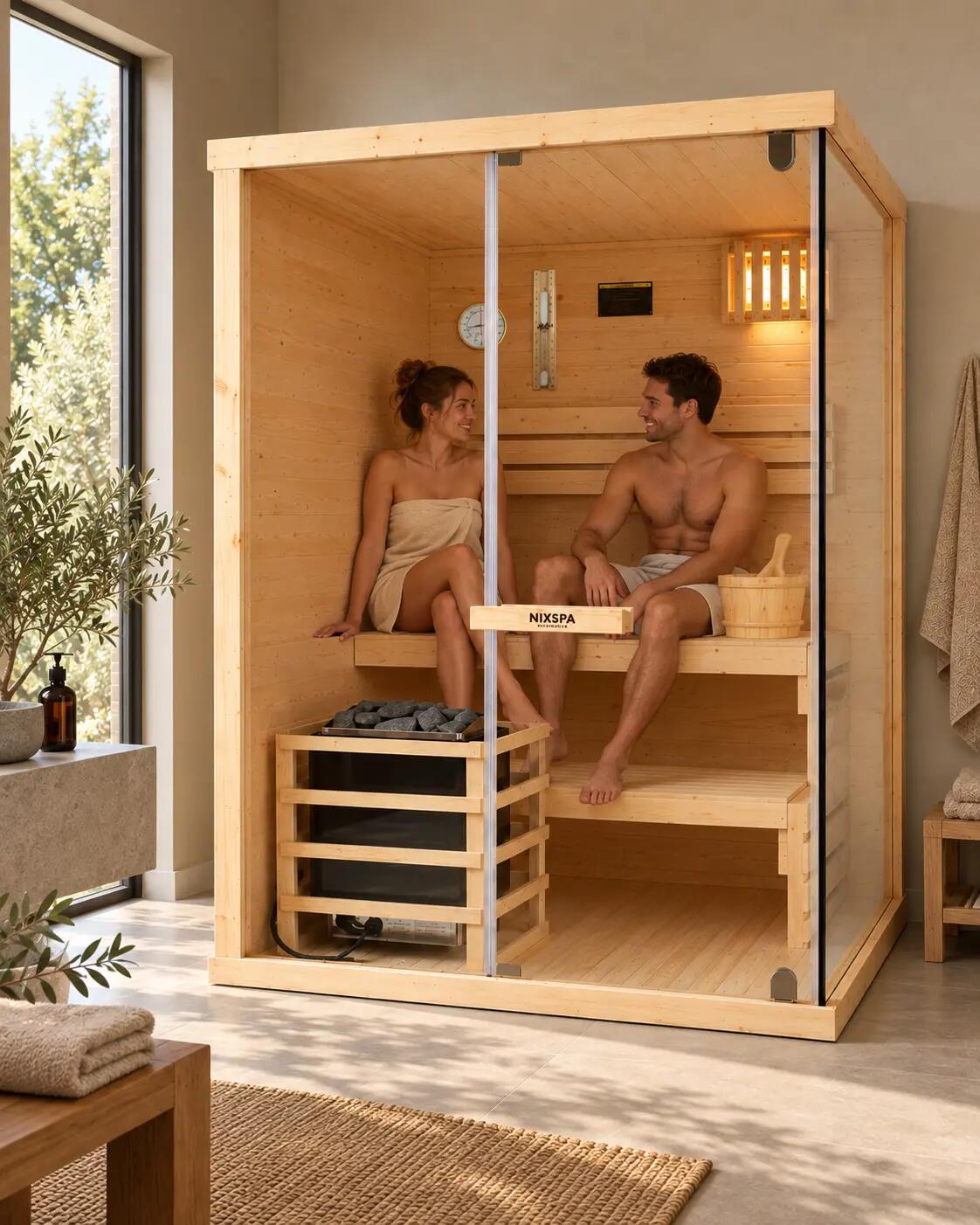 Sauna finlandais pour la maison 2-3 personnes 3/9
