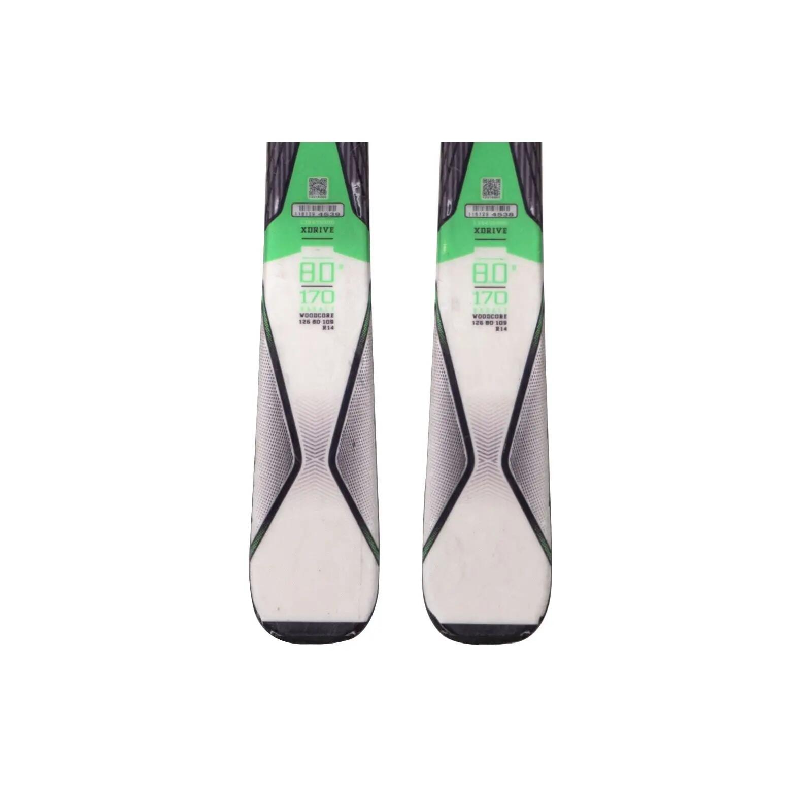 RECONDITIONNE - Ski Salomon X Drive 8.0 Basalt + Fixations 4/4