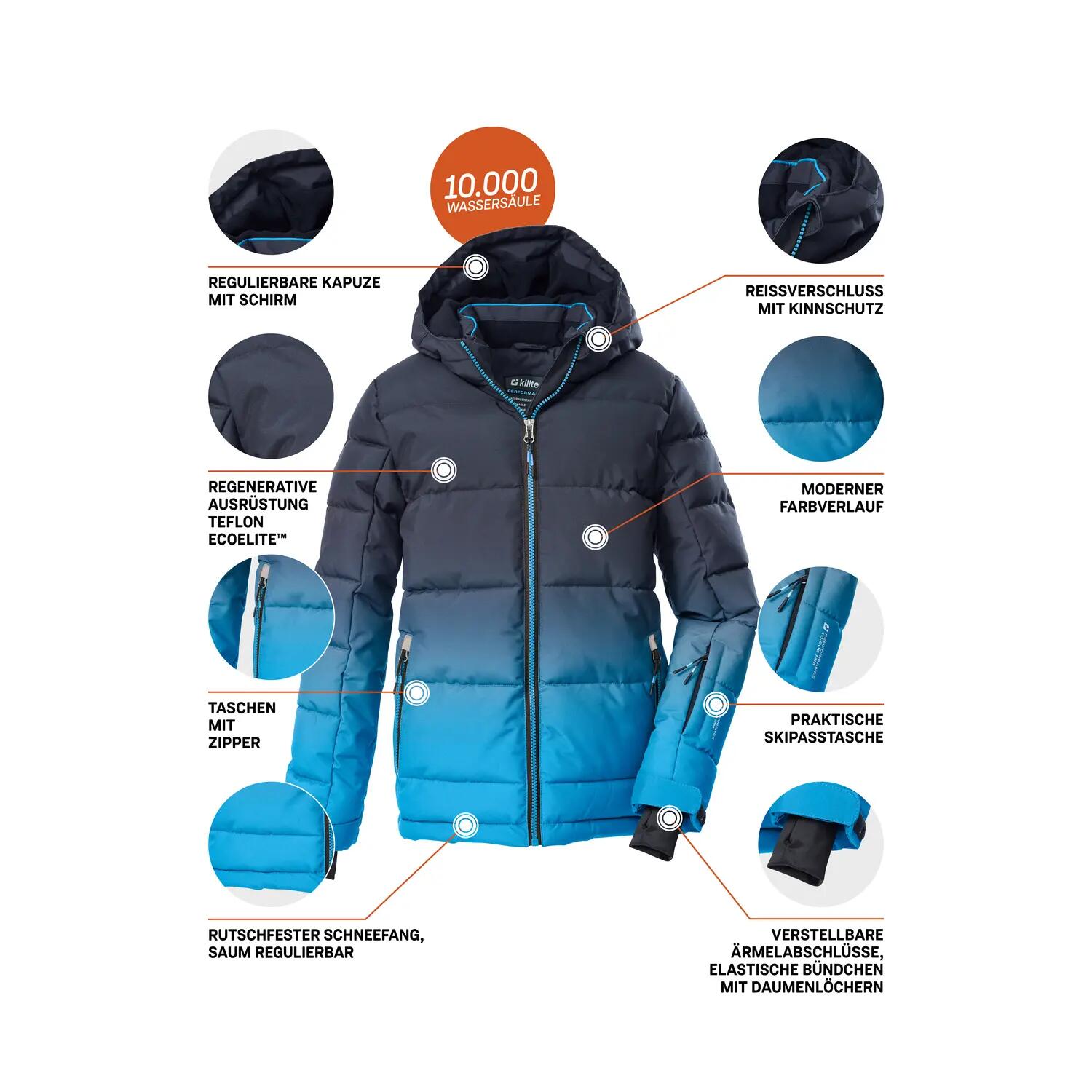 Padded jacket for kids Killtec KSW 382 BYS 5/7