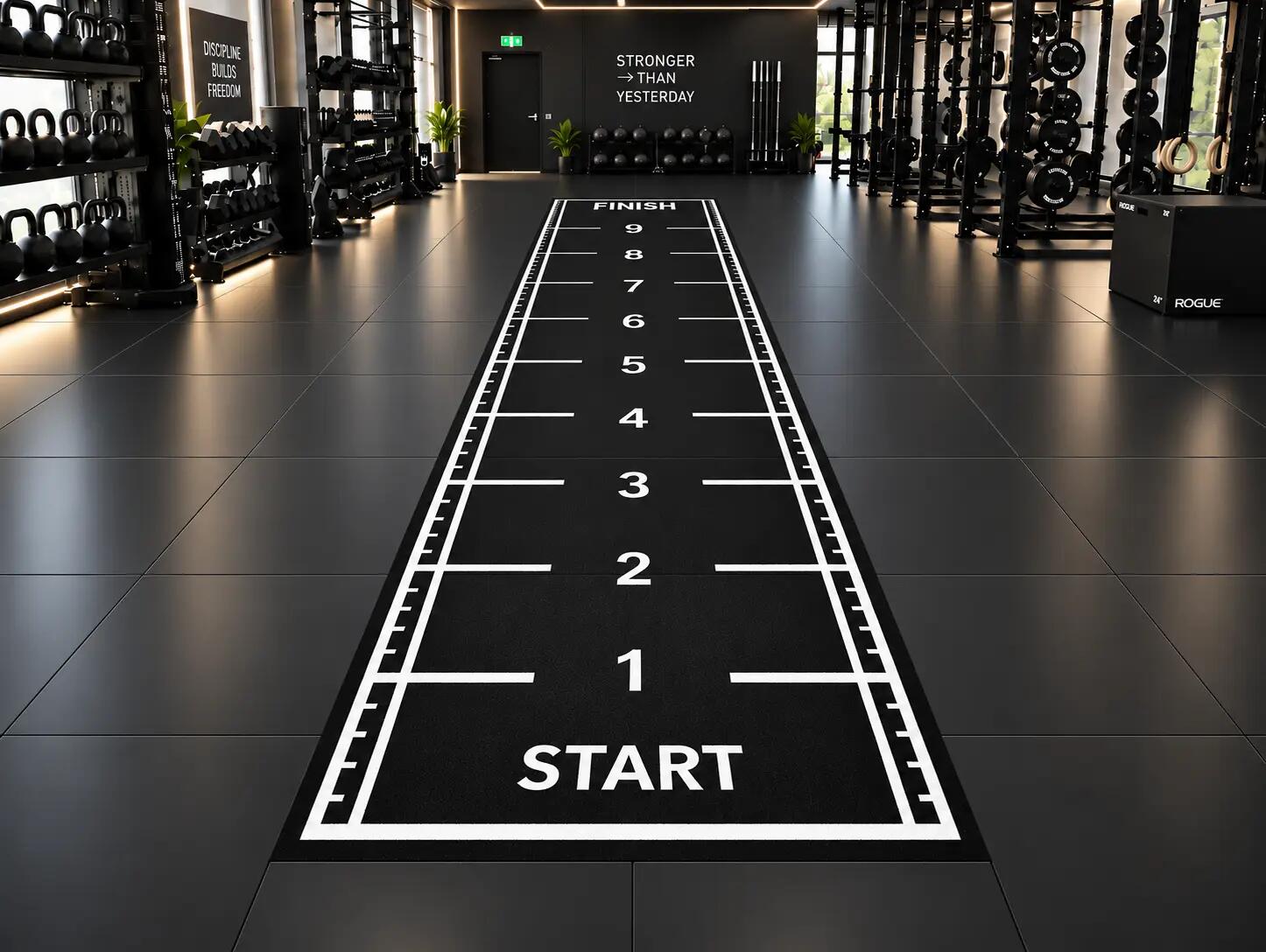 Césped artificial Sprinttrack - 10 x 2 metros - Negro 2/3