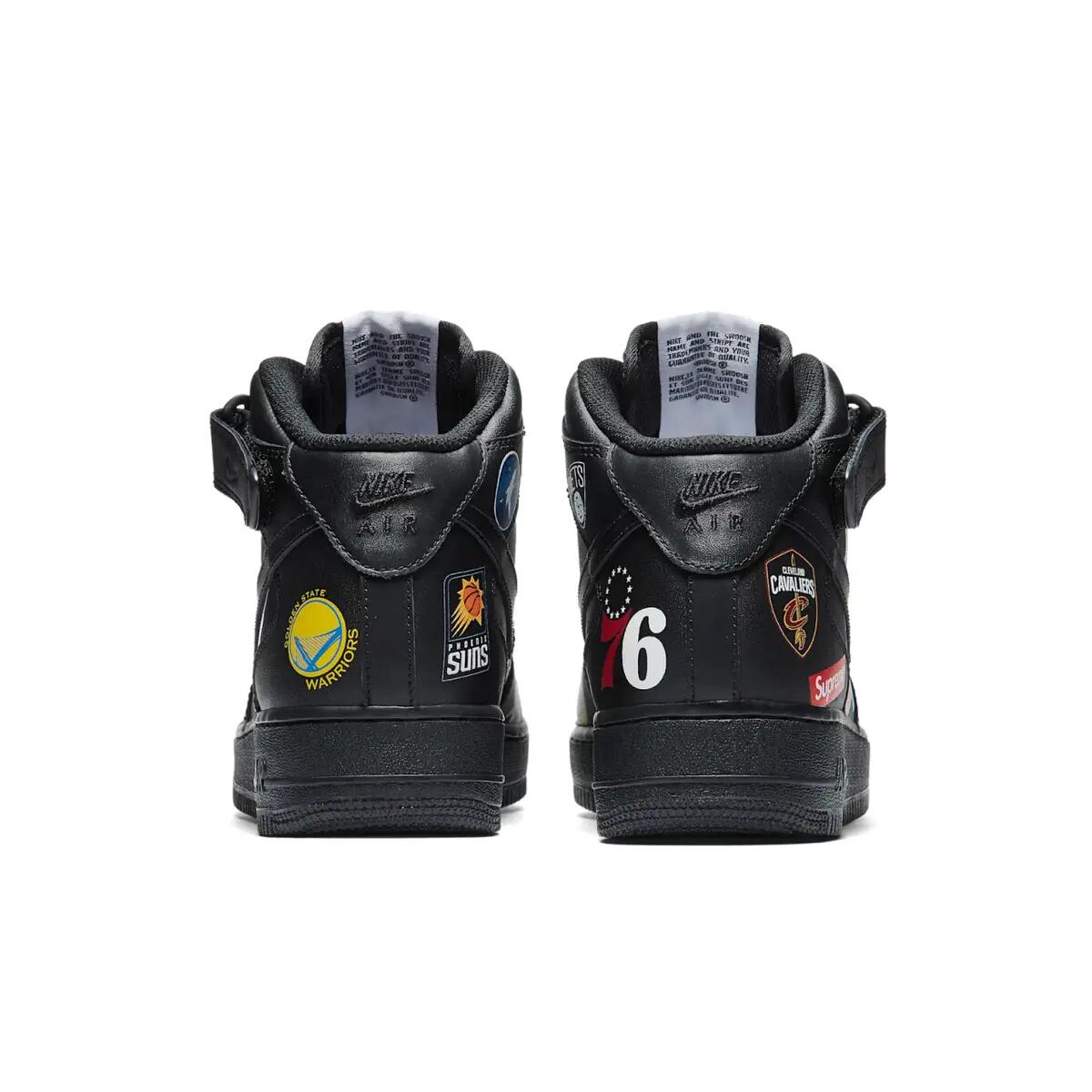 Chaussures Air Force 1 NBA  Black 6/6
