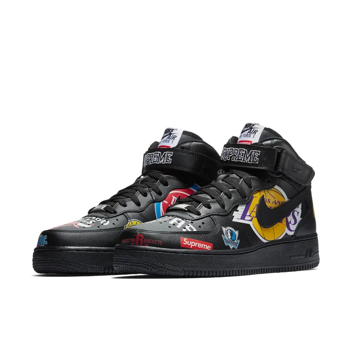 Chaussures Air Force 1 NBA  Black 5/6
