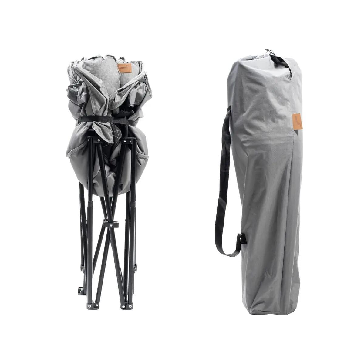 Tweedehands - Campingstoel XL Aukra - opvouwbaar - gewatteerd - lichtgewicht 6/11