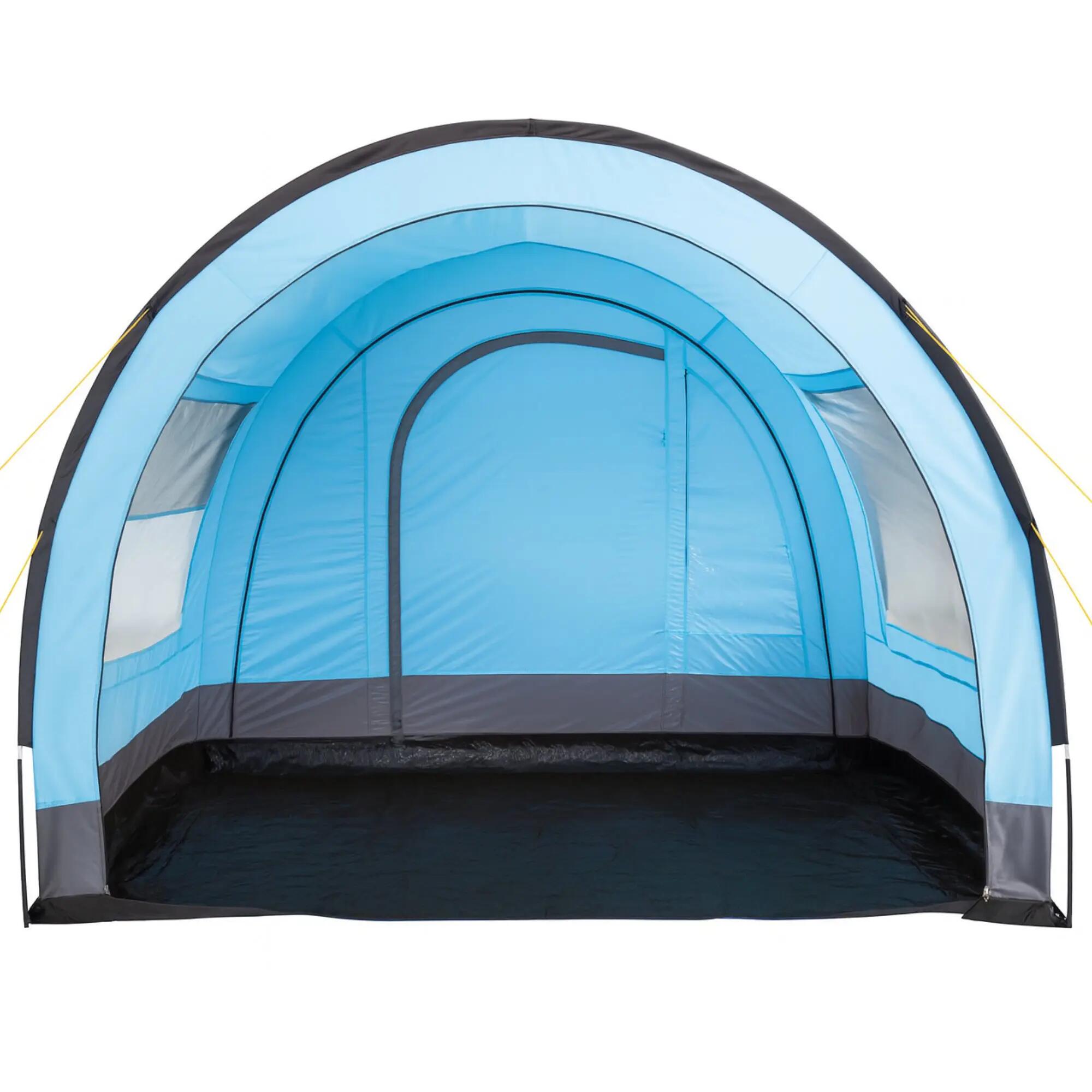 Zelt Relax6 für 6 Personen, 5000 mm Wassersäule, Hellblau/Grau, XXL Tunnelzelt 4/6