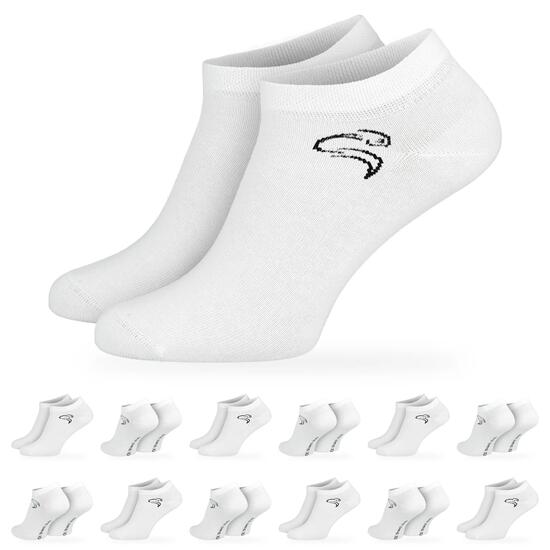 Damen Herren Fitness Sneaker Socken kurz Baumwollmix 12 Paar Strukturbündchen