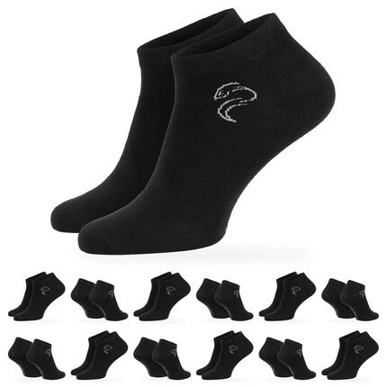 Damen Herren Fitness Sneaker Socken kurz Baumwollmix 12 Paar Strukturbündchen