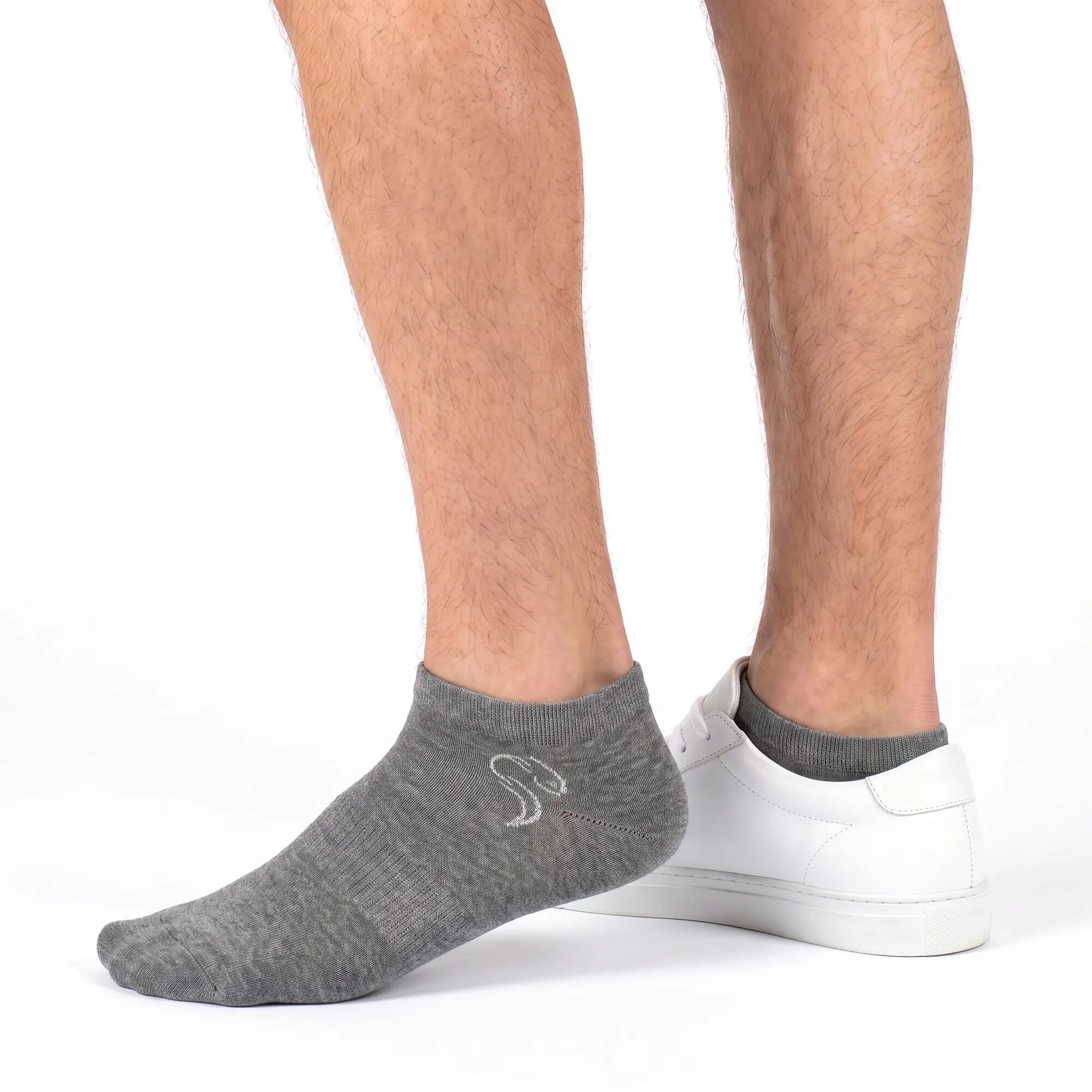 Damen Herren Fitness Sneaker Socken kurz Baumwollmix 12 Paar Strukturbündchen 5/10