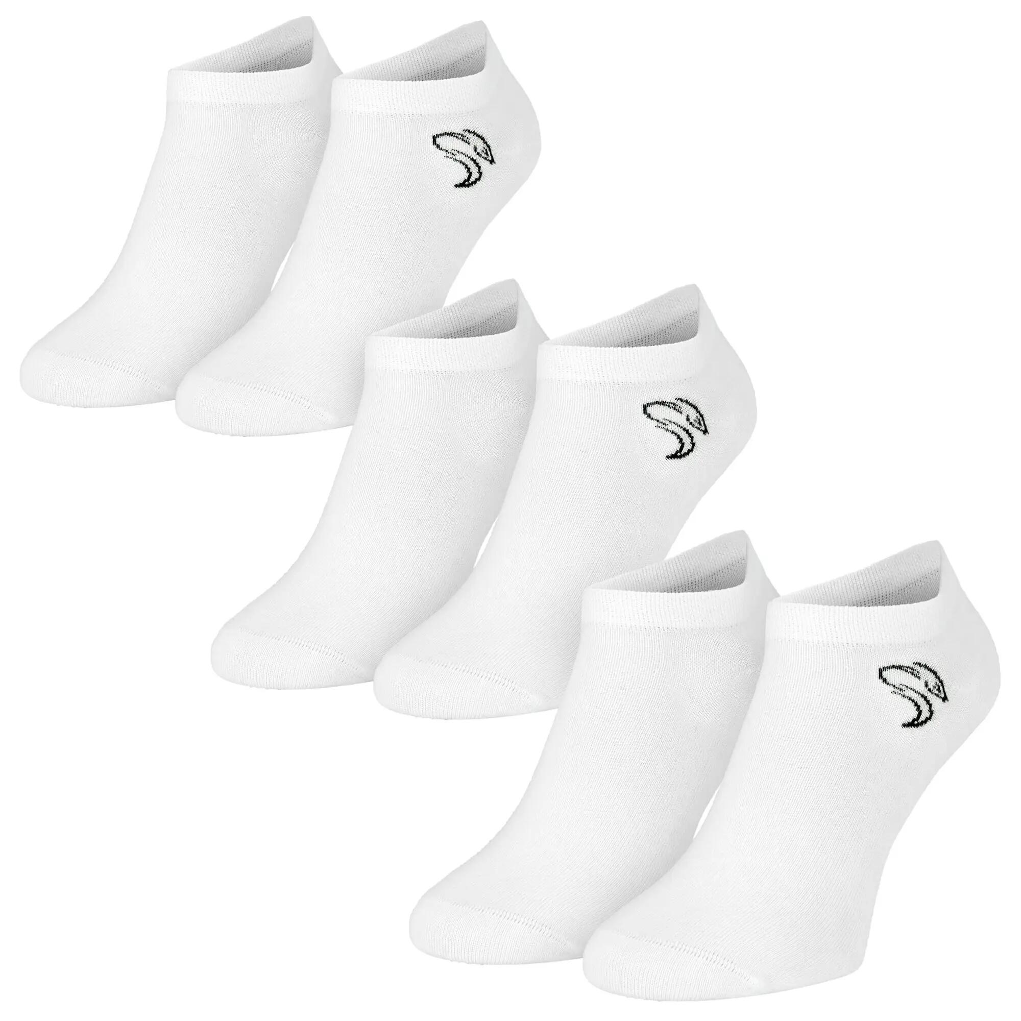 Damen Herren Fitness Sneaker Socken kurz Baumwollmix 12 Paar Strukturbündchen 3/10