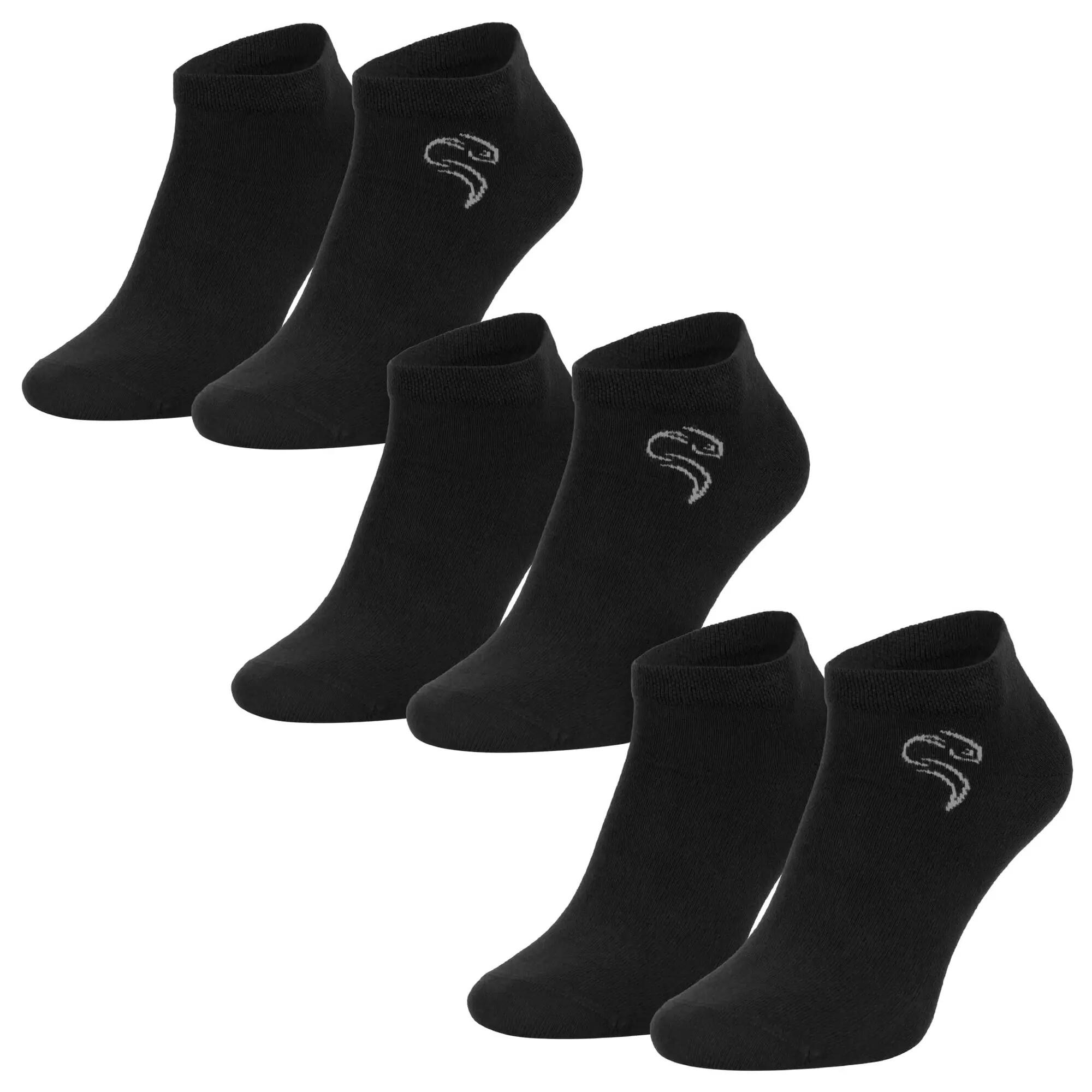 Damen Herren Fitness Sneaker Socken kurz Baumwollmix 12 Paar Strukturbündchen 3/10