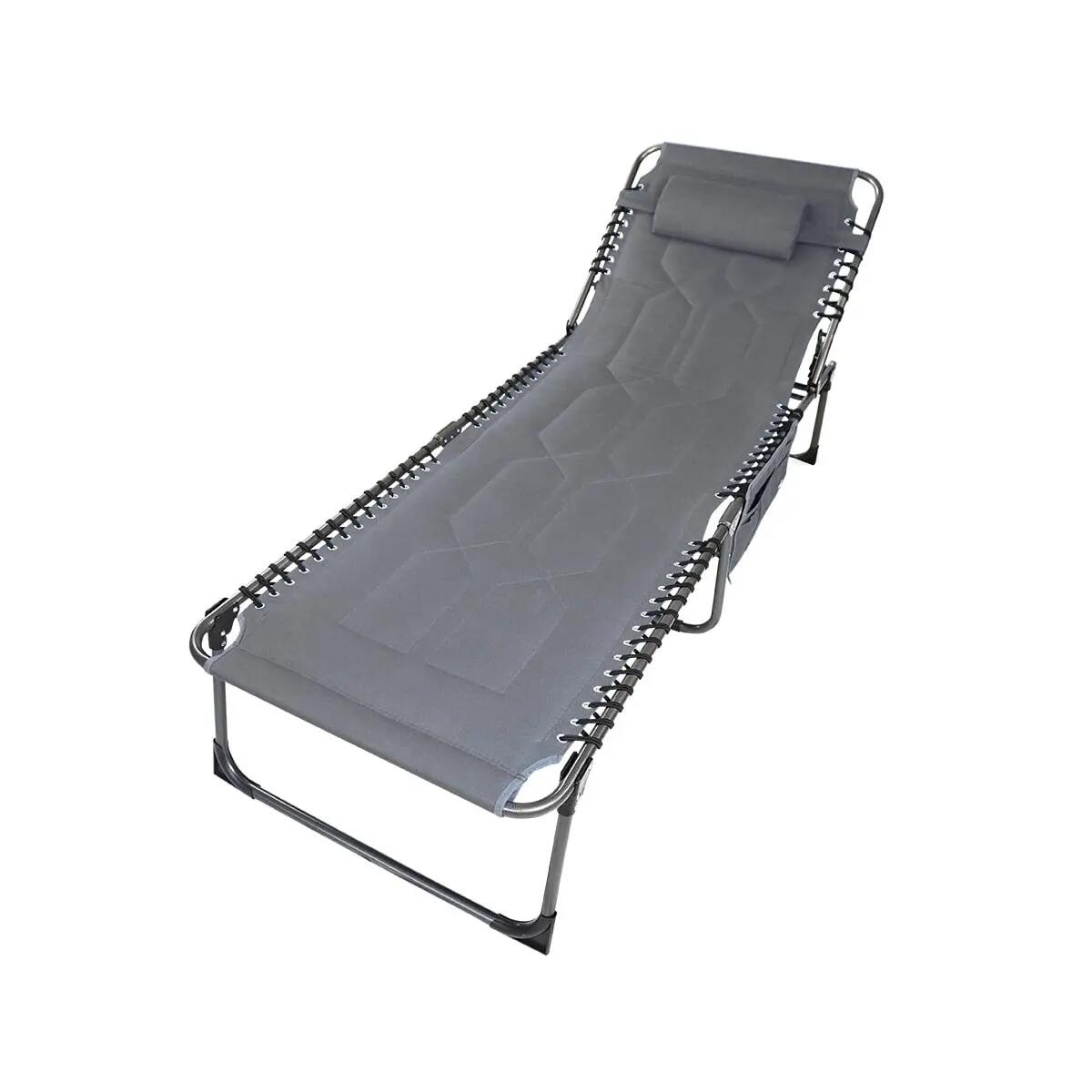 Gebraucht - Sonnenliege Torget - Klappbare Campingliege - 5-fach verstellbar 4/9