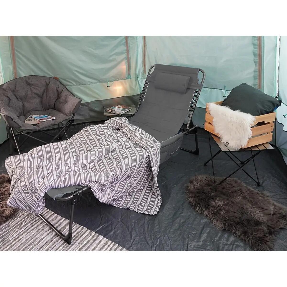 Gebraucht - Sonnenliege Torget - Klappbare Campingliege - 5-fach verstellbar 3/9