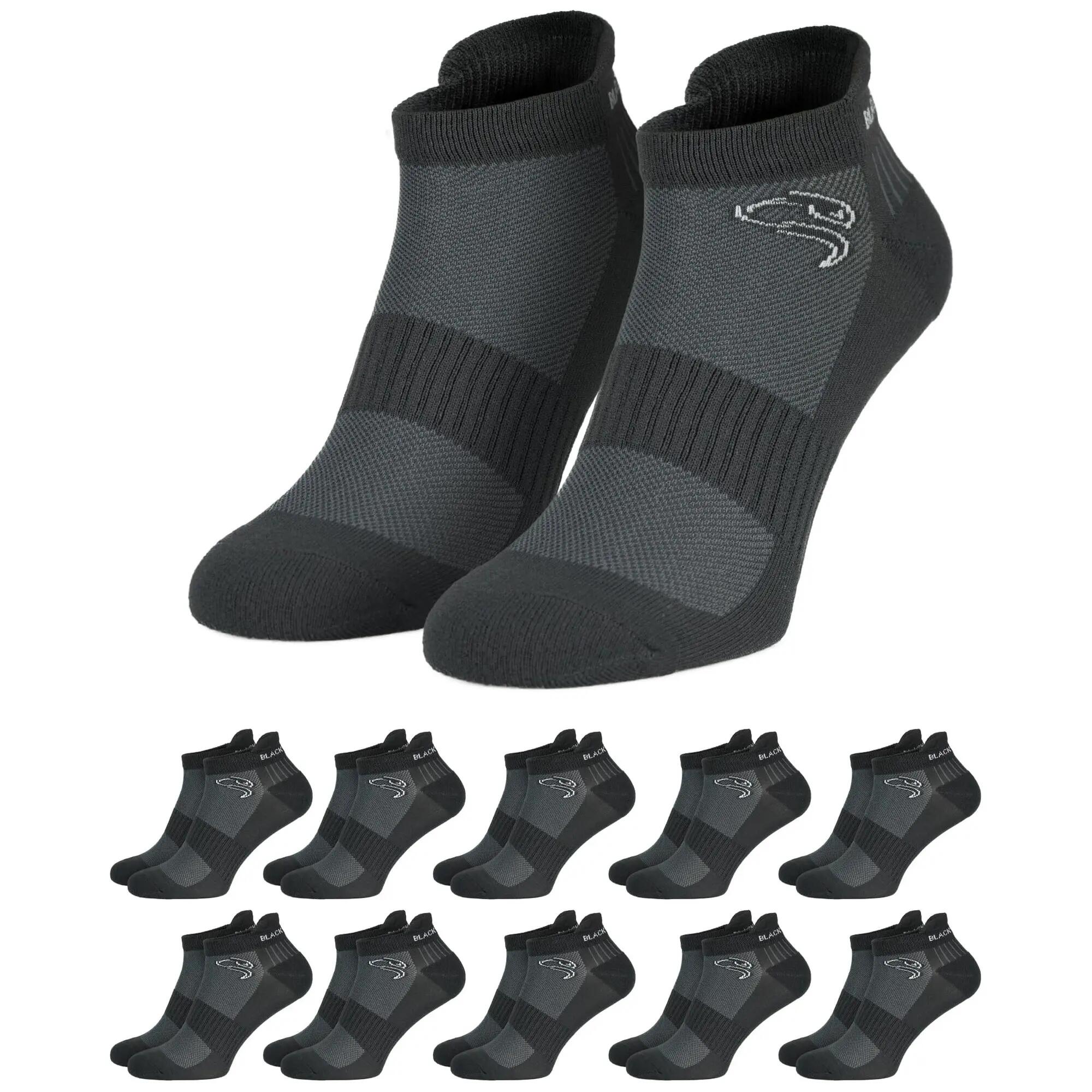 Damen Herren Sportsocken Sneakersocken dünn atmungsaktiv gepolstert 10er Pack 3/9