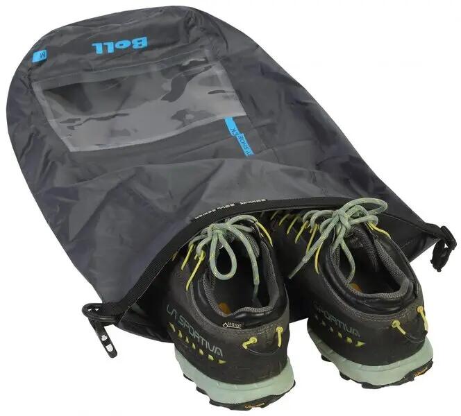 Nepromokavý vak DRY SHOE SACK na špinavé či mokré boty s větracími otvory. 2/5