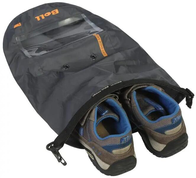 Nepromokavý vak DRY SHOE SACK na špinavé či mokré boty s větracími otvory. 2/5