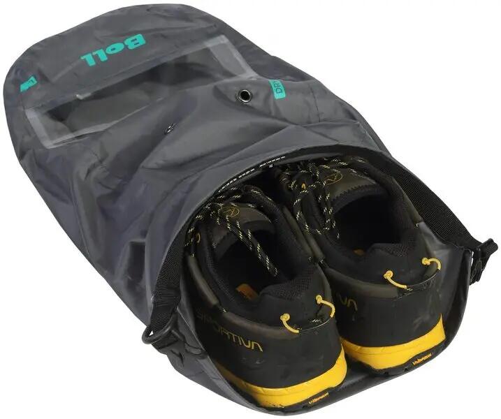 Nepromokavý vak DRY SHOE SACK na špinavé či mokré boty s větracími otvory. 2/5