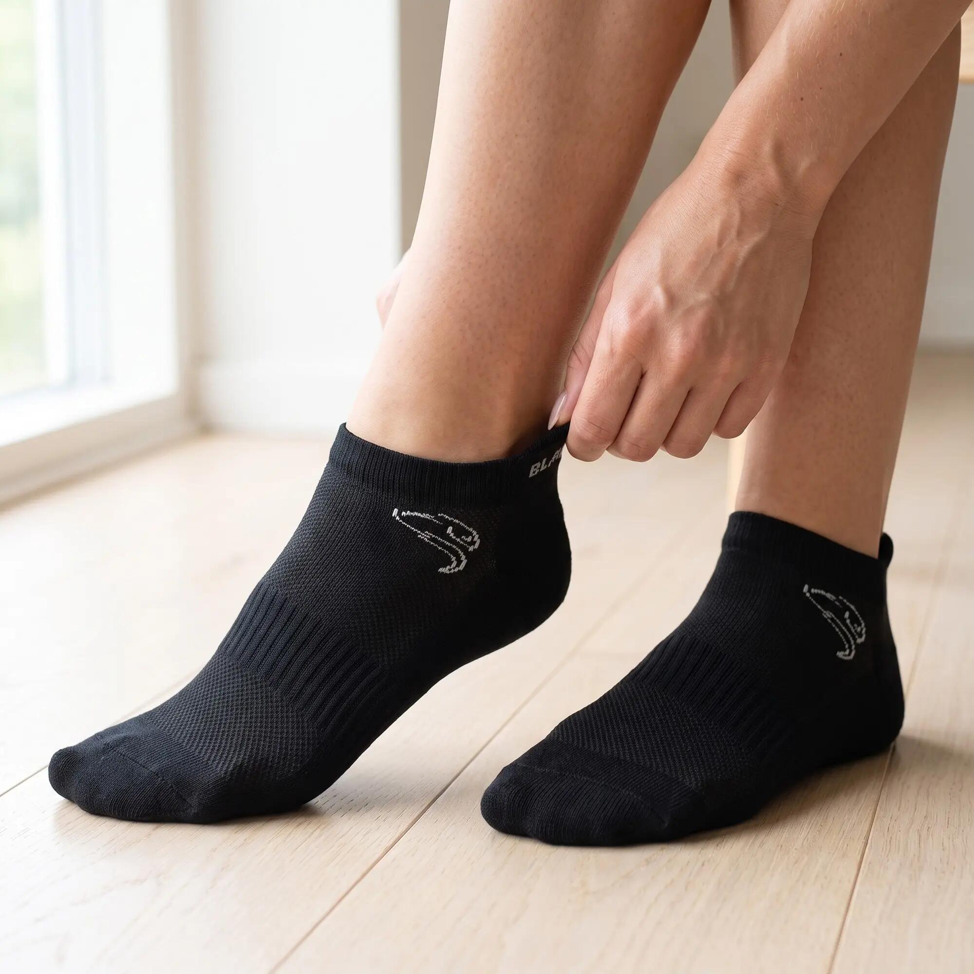 Damen Herren Sportsocken Sneakersocken dünn atmungsaktiv gepolstert 10er Pack 7/9