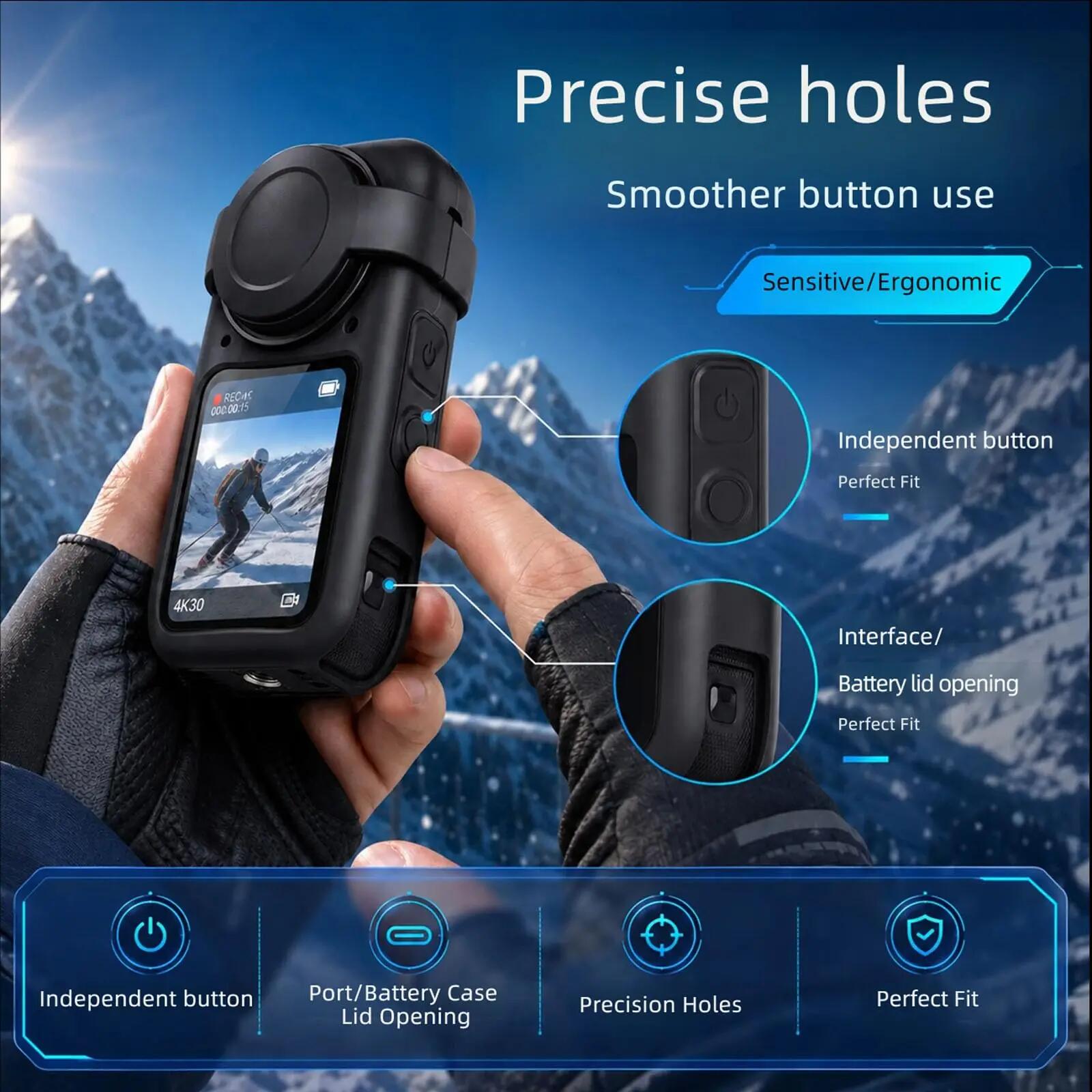 2 Housse de protection silicone Insta360 X6 | Étui anti‑choc avec protège‑object 5/5