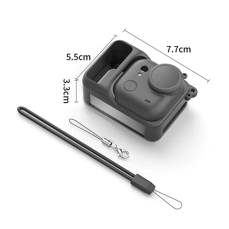 Housse silicone Insta360 Go Ultra | Étui caméra + objectif avec bracelet anti-pe 2/4