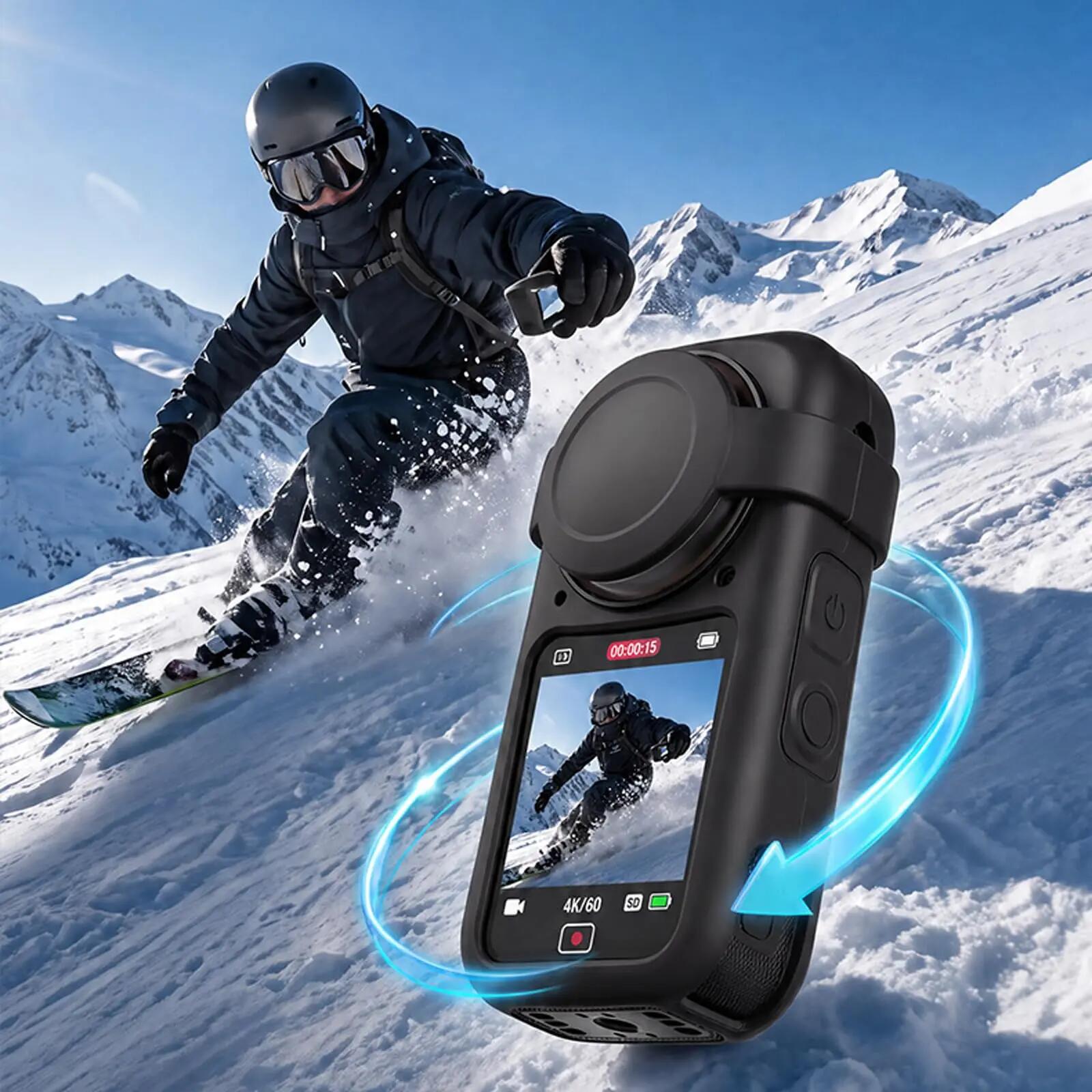 2 Housse de protection silicone Insta360 X6 | Étui anti‑choc avec protège‑object 3/5