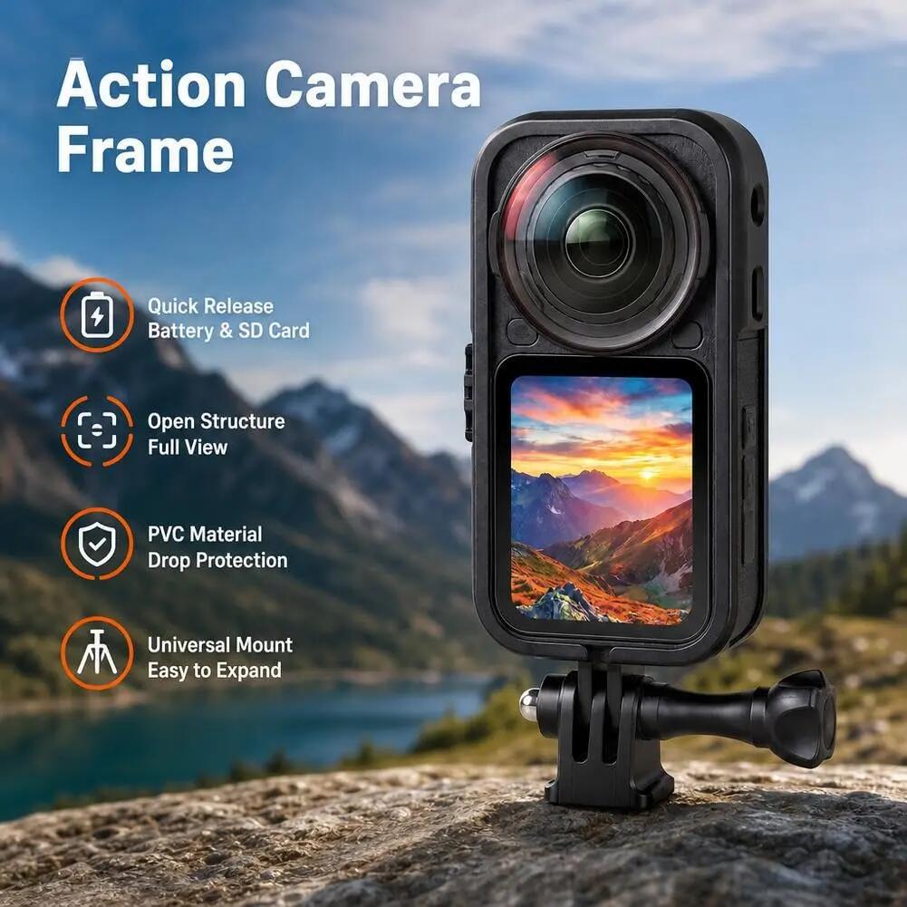Cage de protection Insta360 X6 | Cadre à dégagement rapide pour caméra panoramiq 3/6